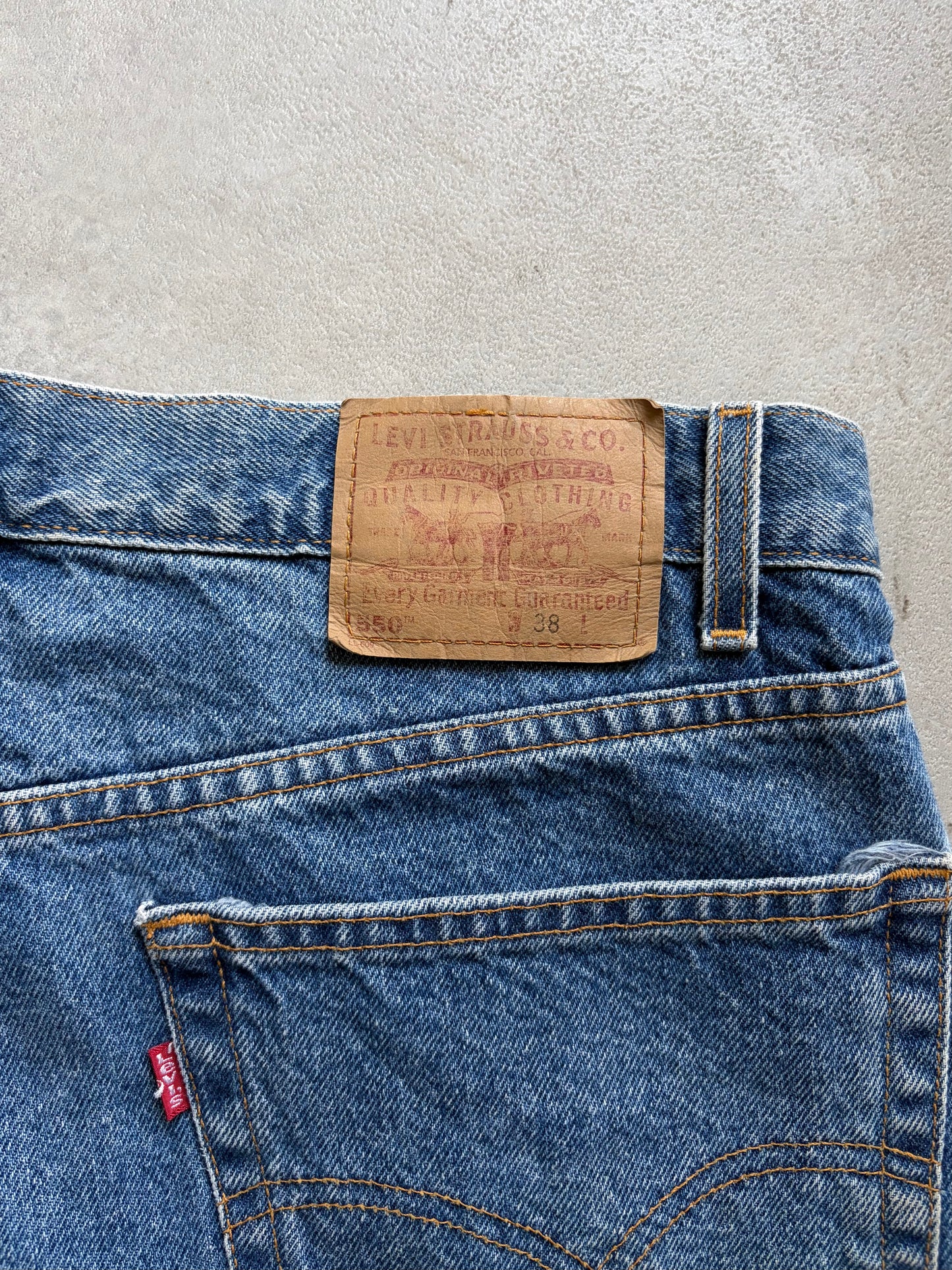 00's Levi's 550 denim shorts “Made in MEXICO”
