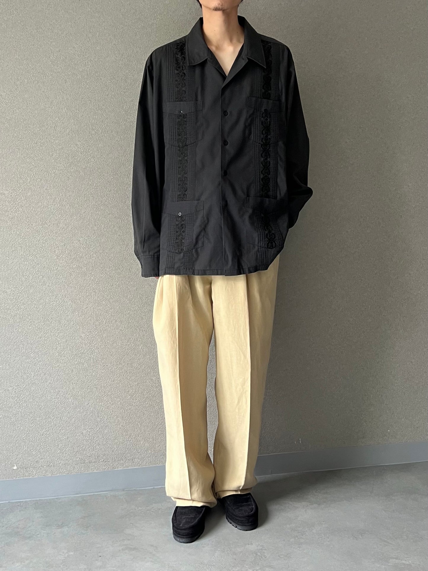 00's Polo Ralph Lauren linen×silk slacks