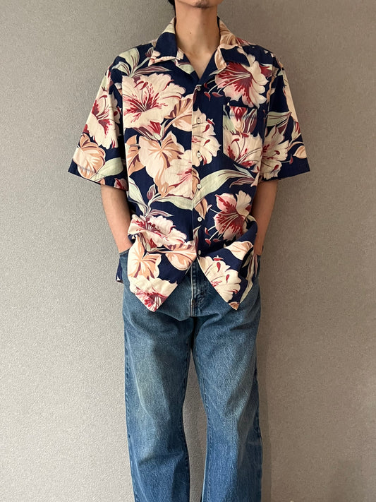 80's〜 Polo Ralph Lauren open collar shirt
