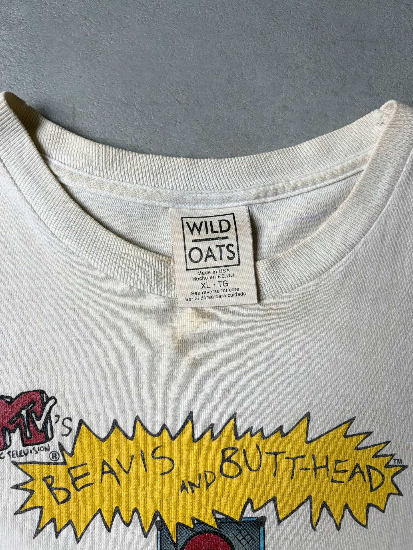 90's Beavis and Butt-Head print t-shirt "Made in USA"