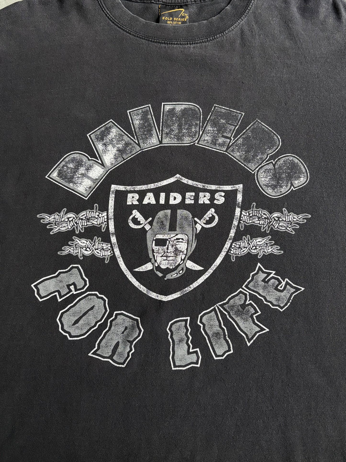 90's NFL RAIDERS print t-shirt