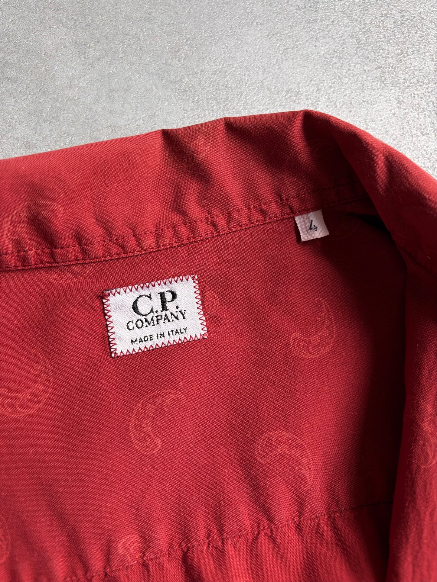 90's〜 C.P. COMPANY open collar shirt "Made in ITALY"