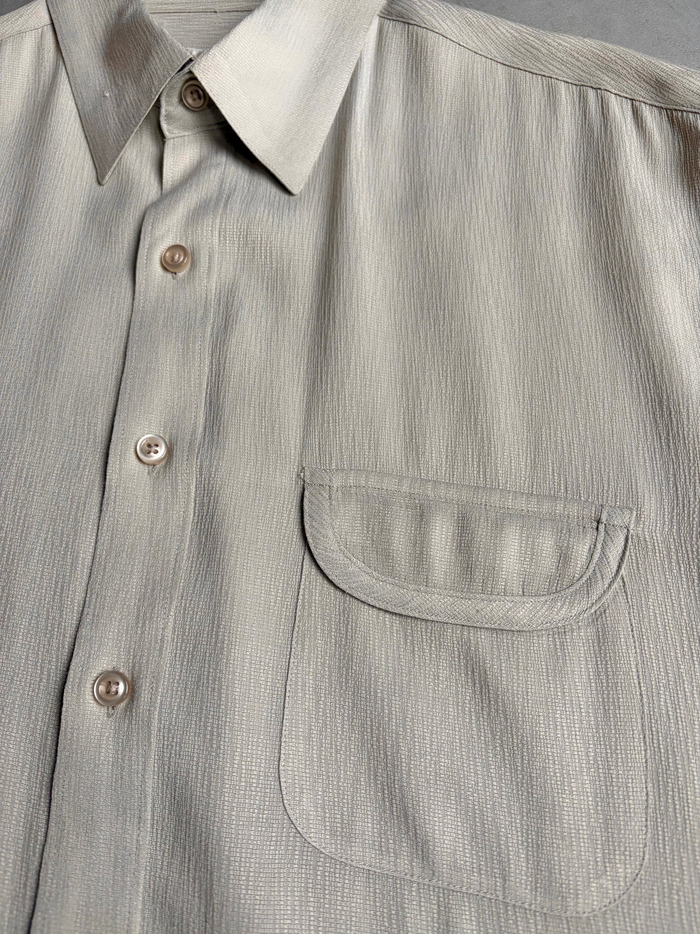 90's PERRY ELLIS S/S rayon shirt