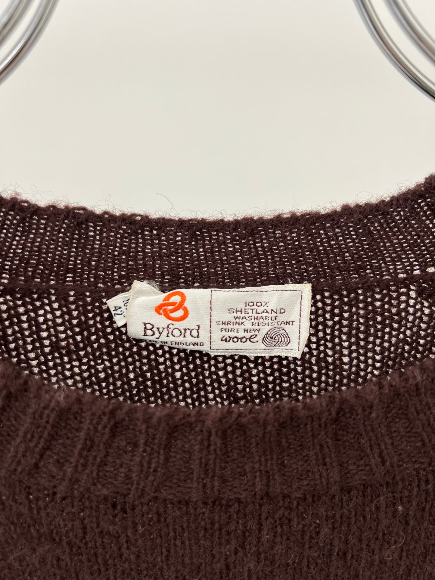 80's Byford wool knit sweater "Made in ENGLAND"