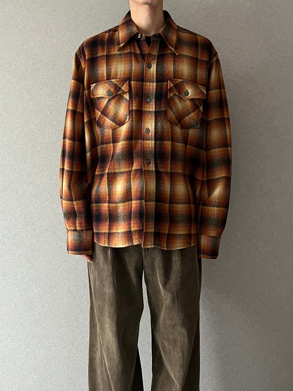 70's WOODLAND wool shirt
