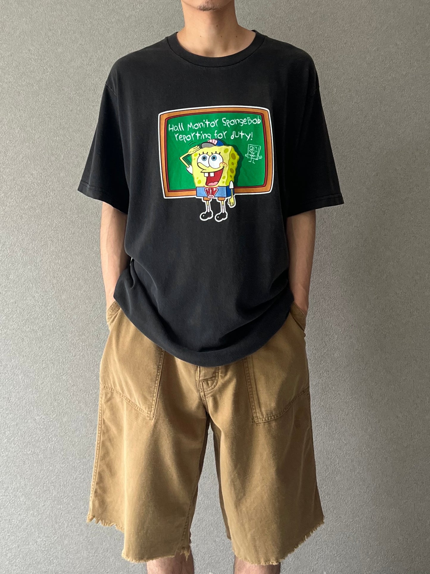 00's SPONGE BOB print t-shirt