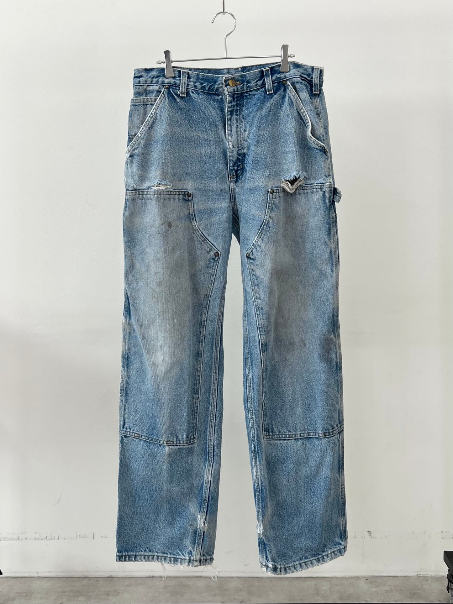 00's carhartt double knee denim painter pants