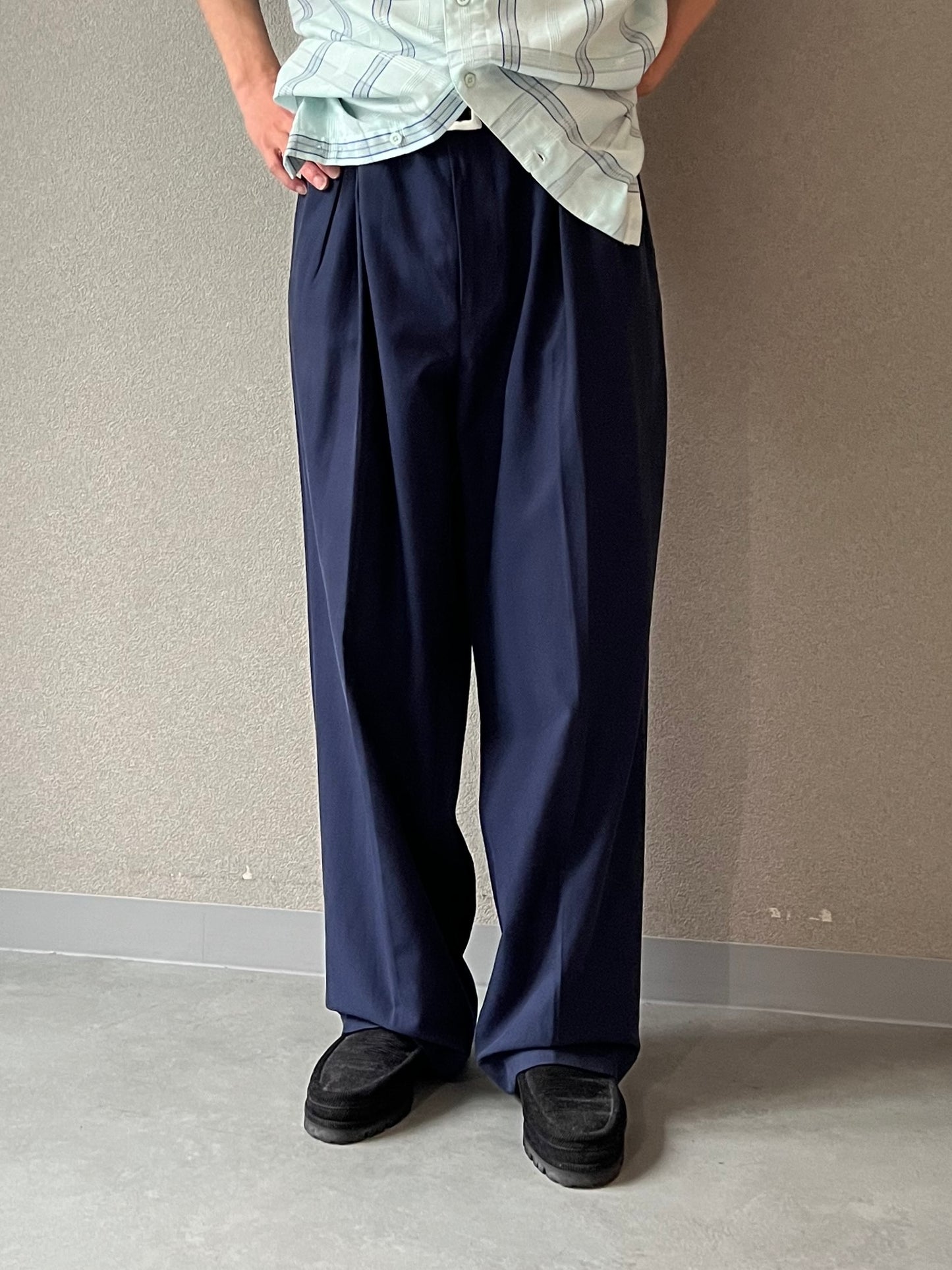 90's POLO GOLF silk×cotton slacks "DEAD STOCK"