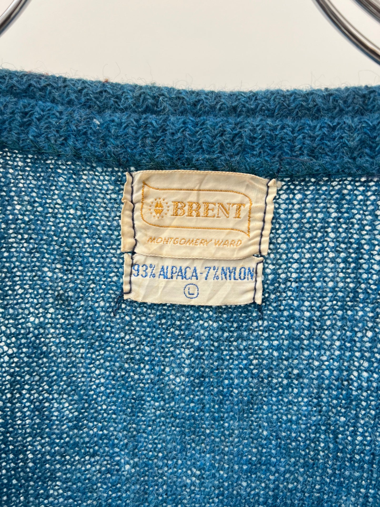 60's BRENT alpaca knit cardigan