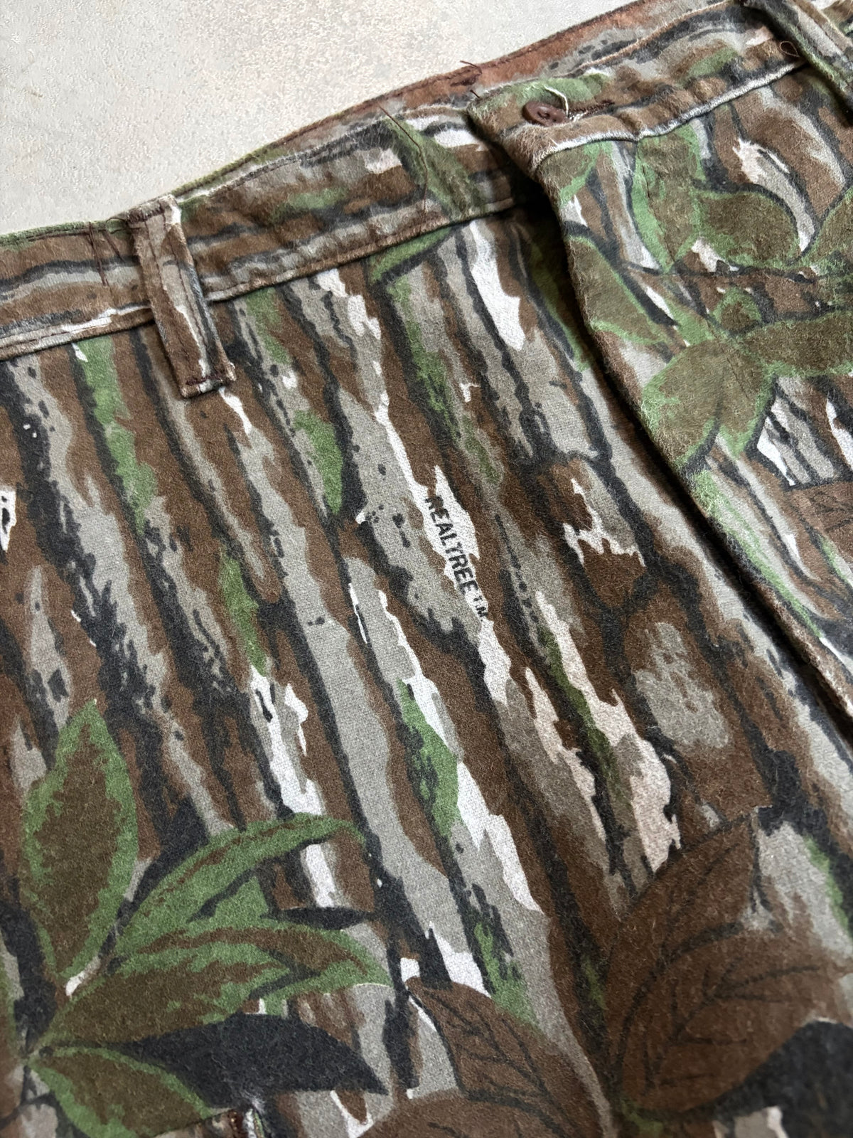 90's RED HEAD flannel cargo pants "Made in USA"
