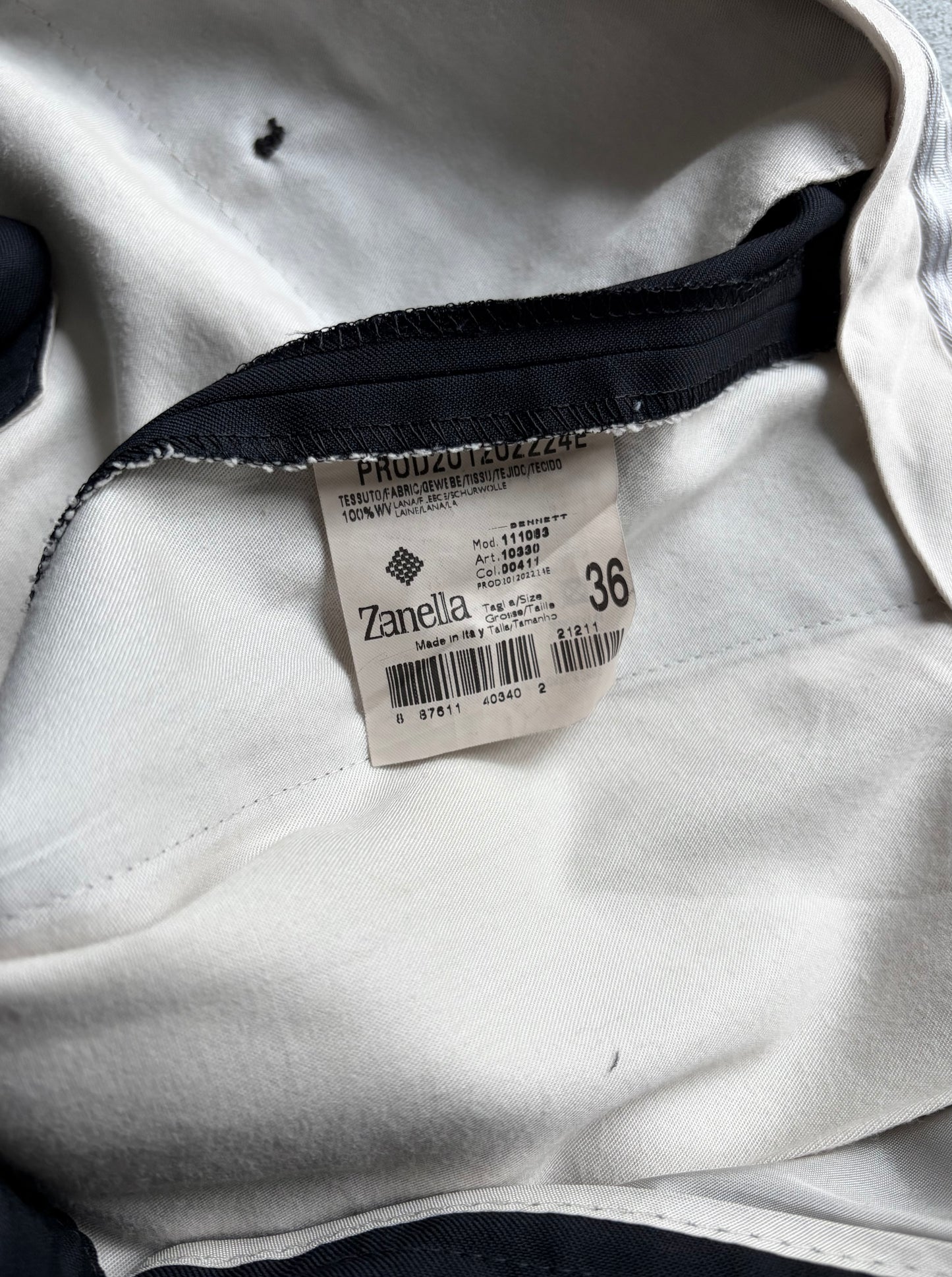 00's Zanella wool slacks "Made in ITALY"