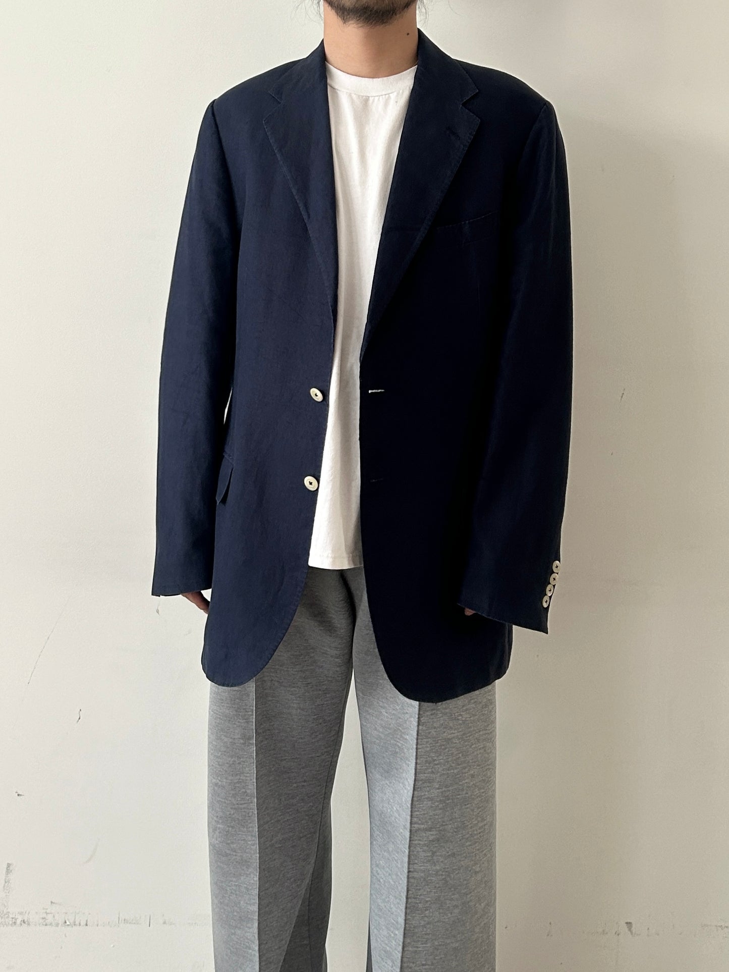 90's Polo Ralph Lauren linen tailored jacket "Made in ITALY"