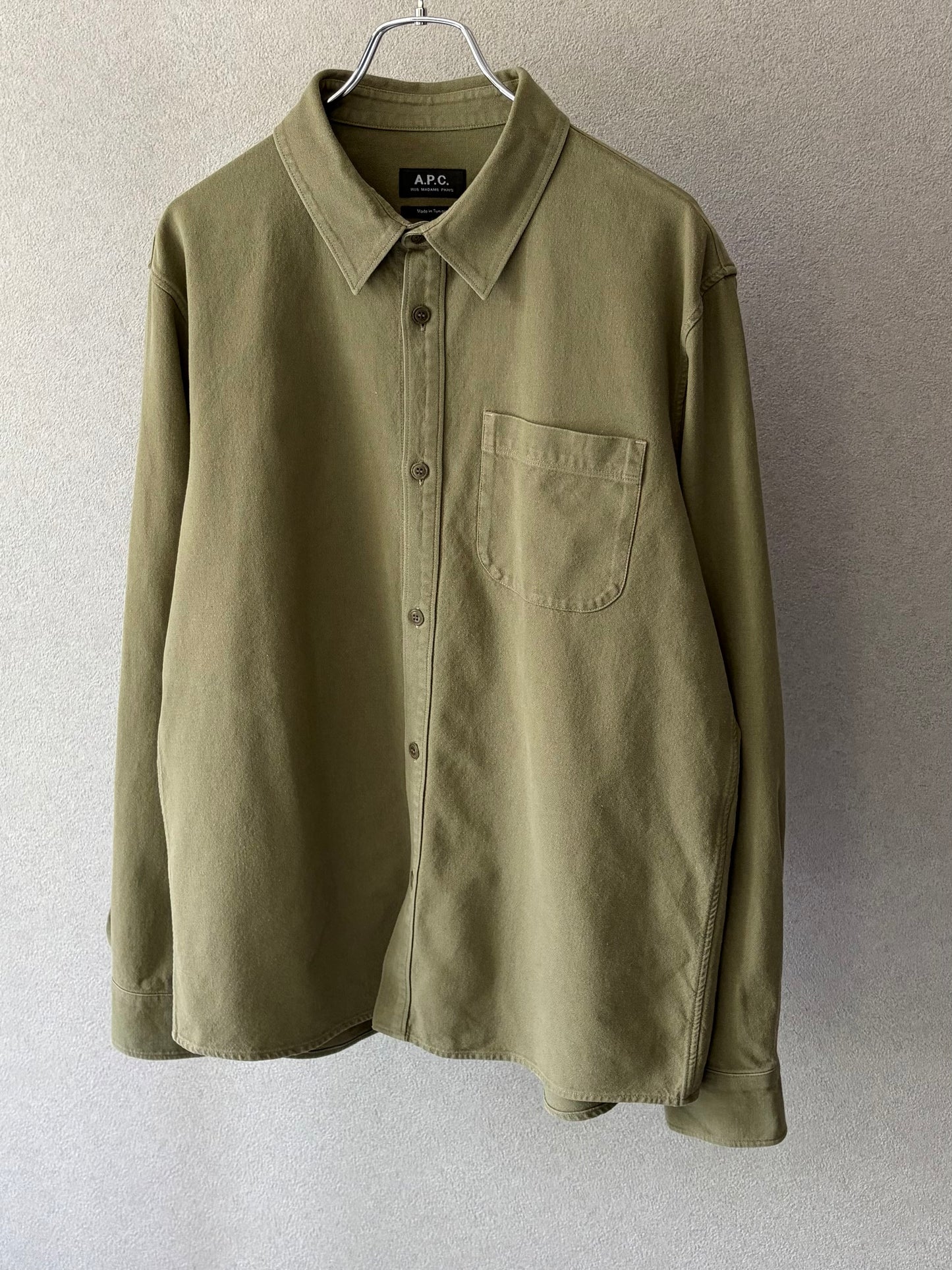 00's A.P.C. cotton x linen shirt