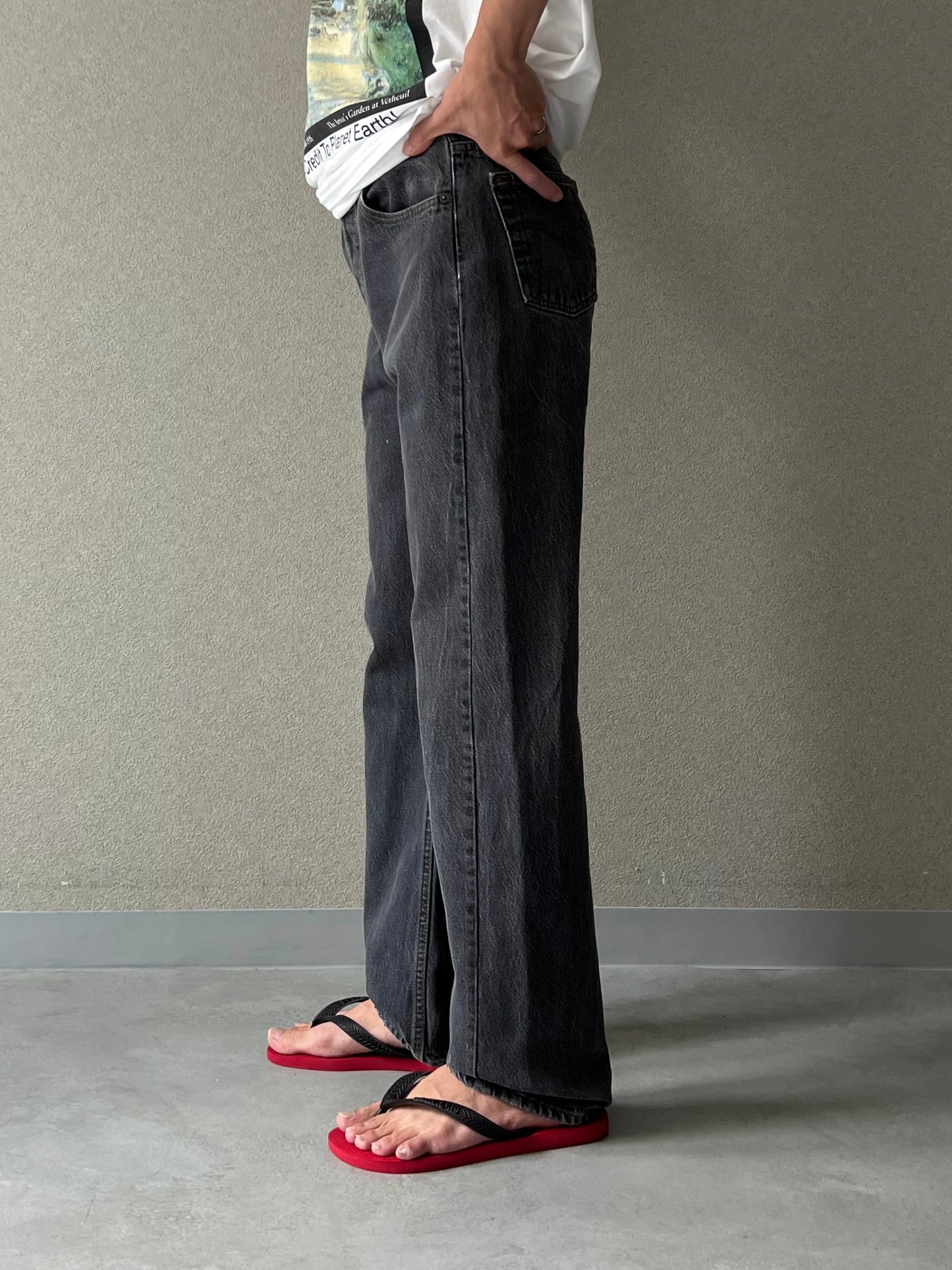80's Levi's 501 denim pants "Yarn dyed"