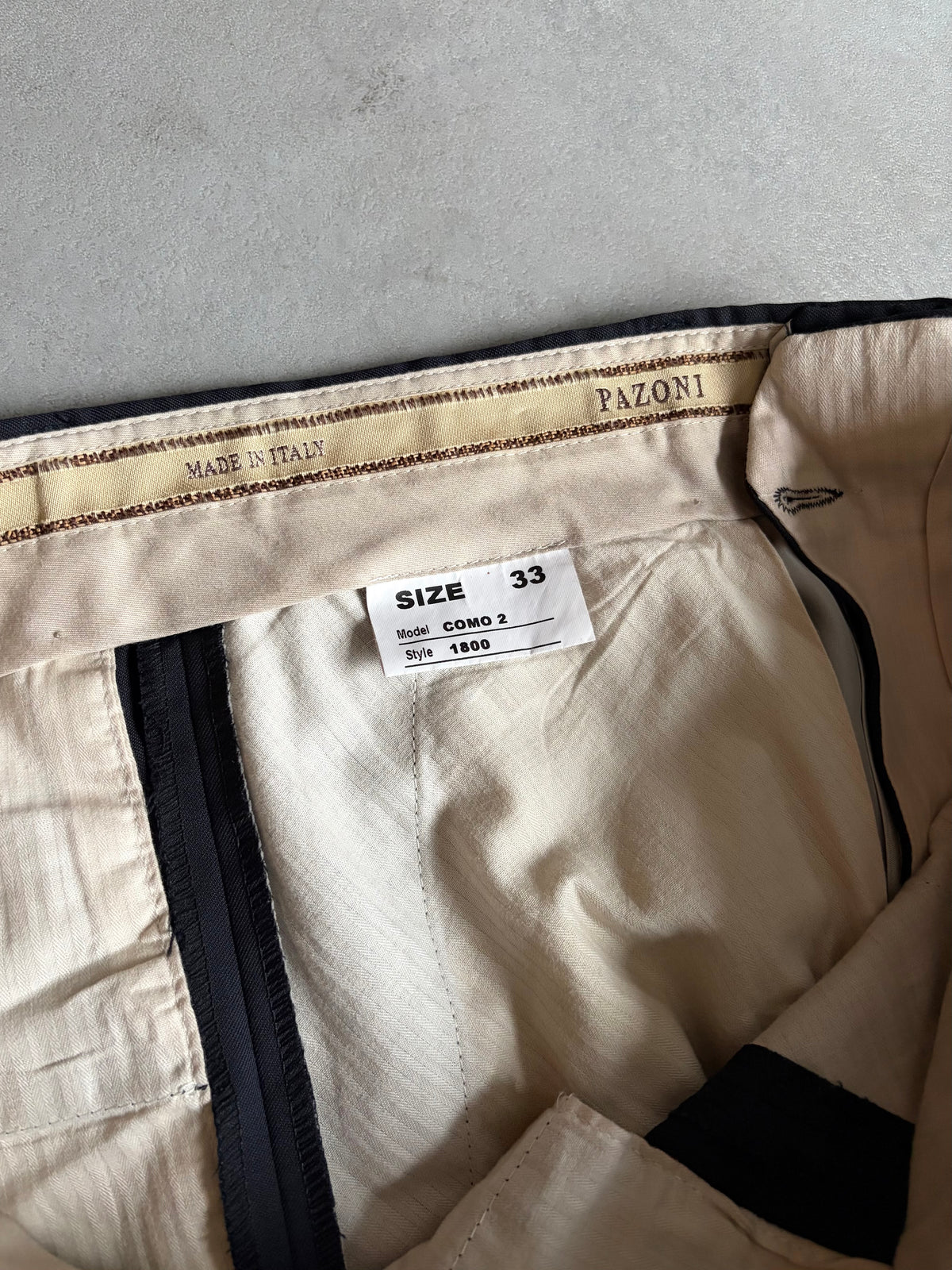 00's PAZONI wool slacks "Made in ITALY"