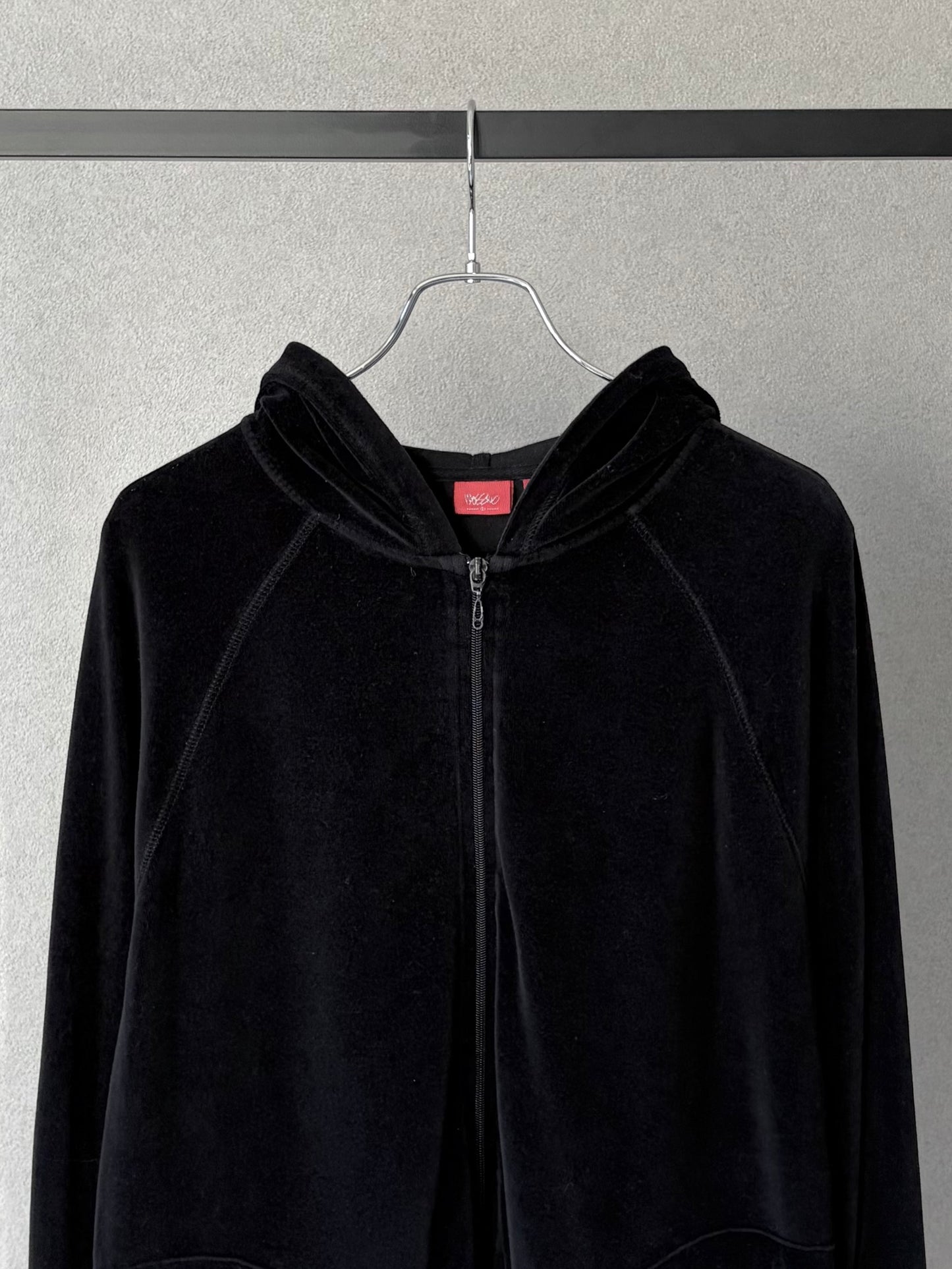 00's mossimo velours hoodie