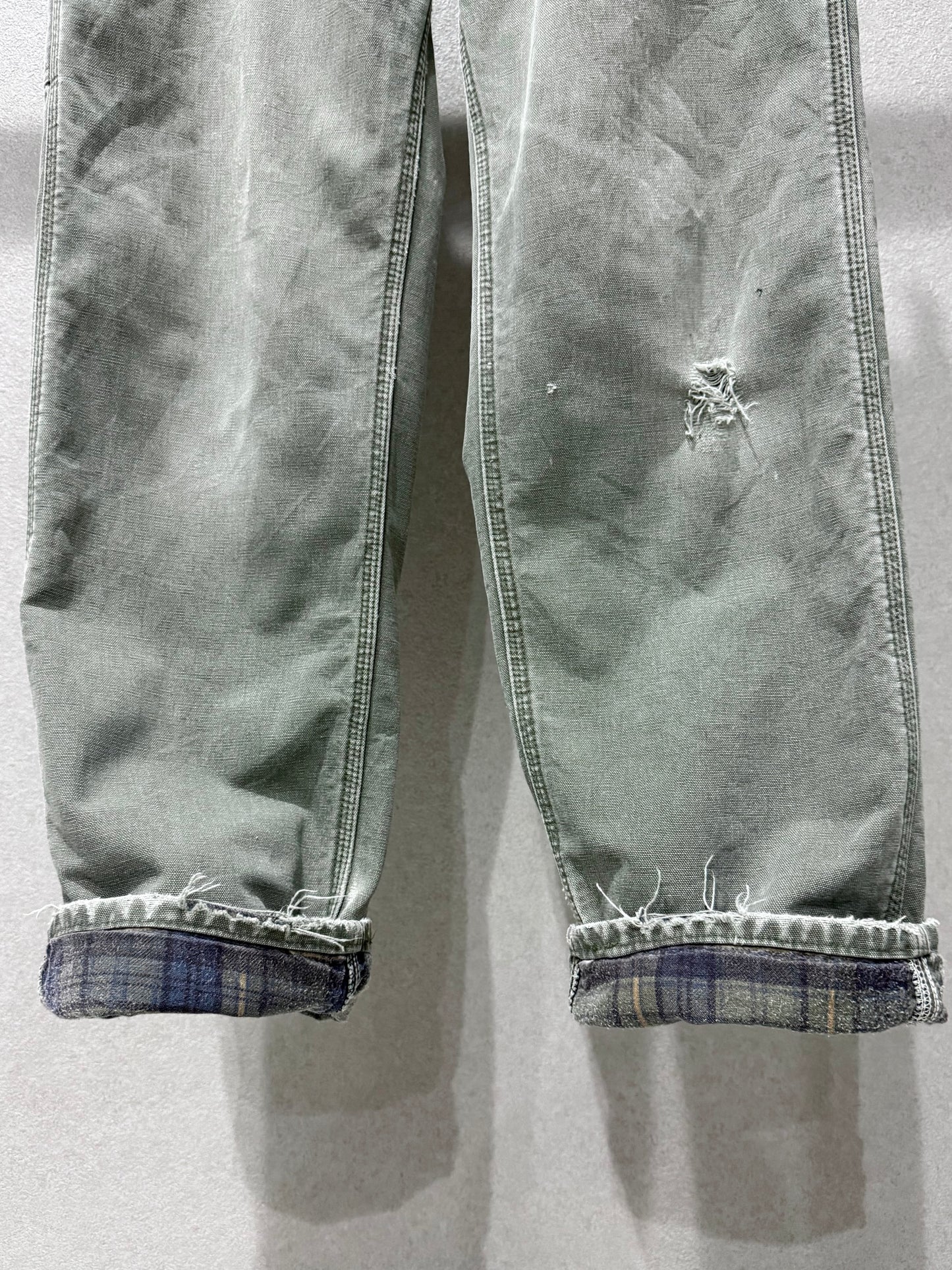 00's carhartt flannel lining painter pants