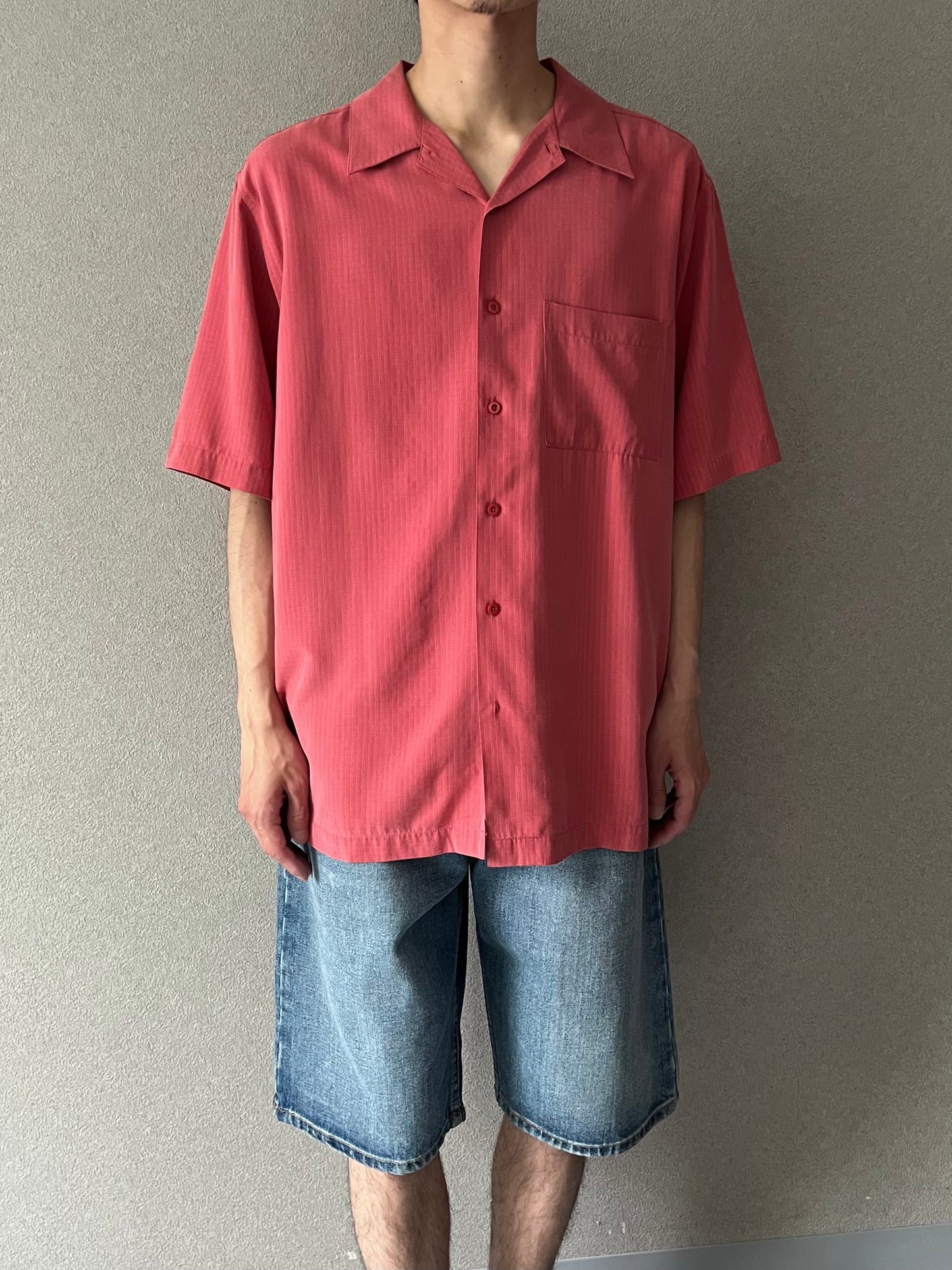 00's CAMBRIDGE CLASSICS open collar shirt