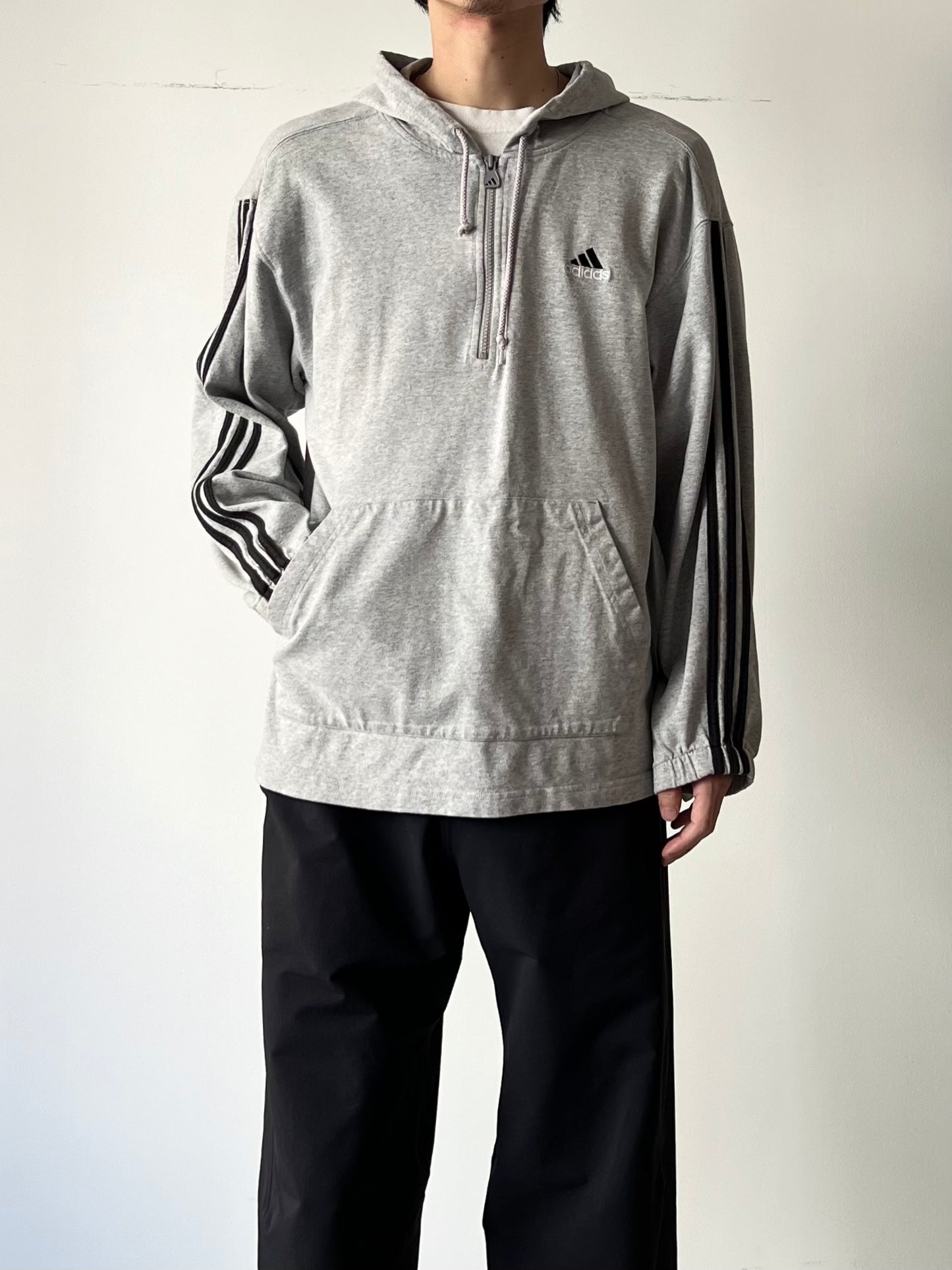 90's adidas half zip hoodie