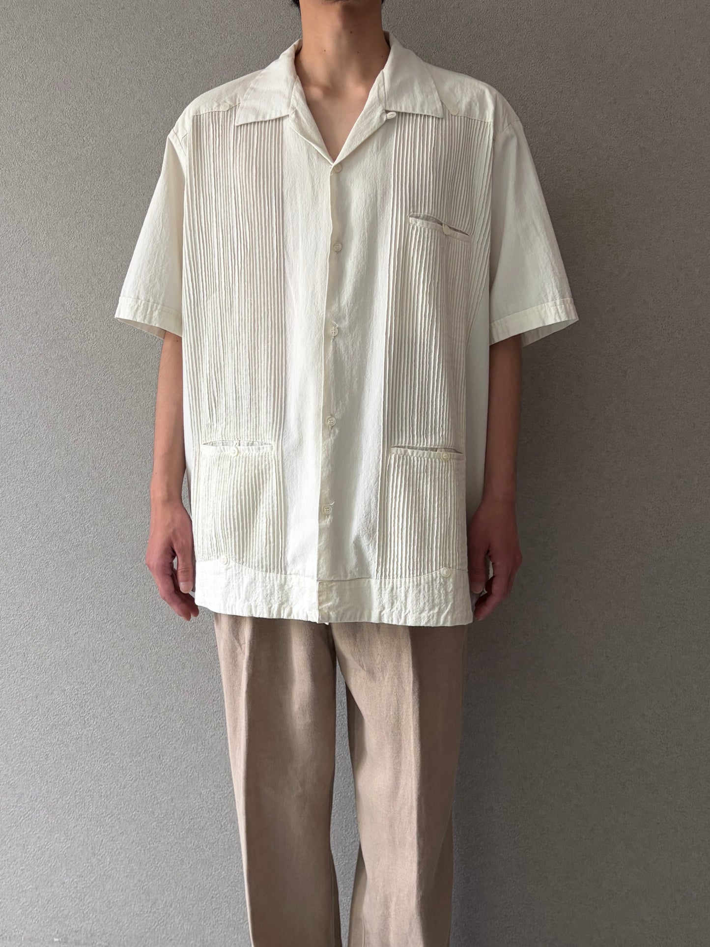 80's Alonzo guayabera shirt