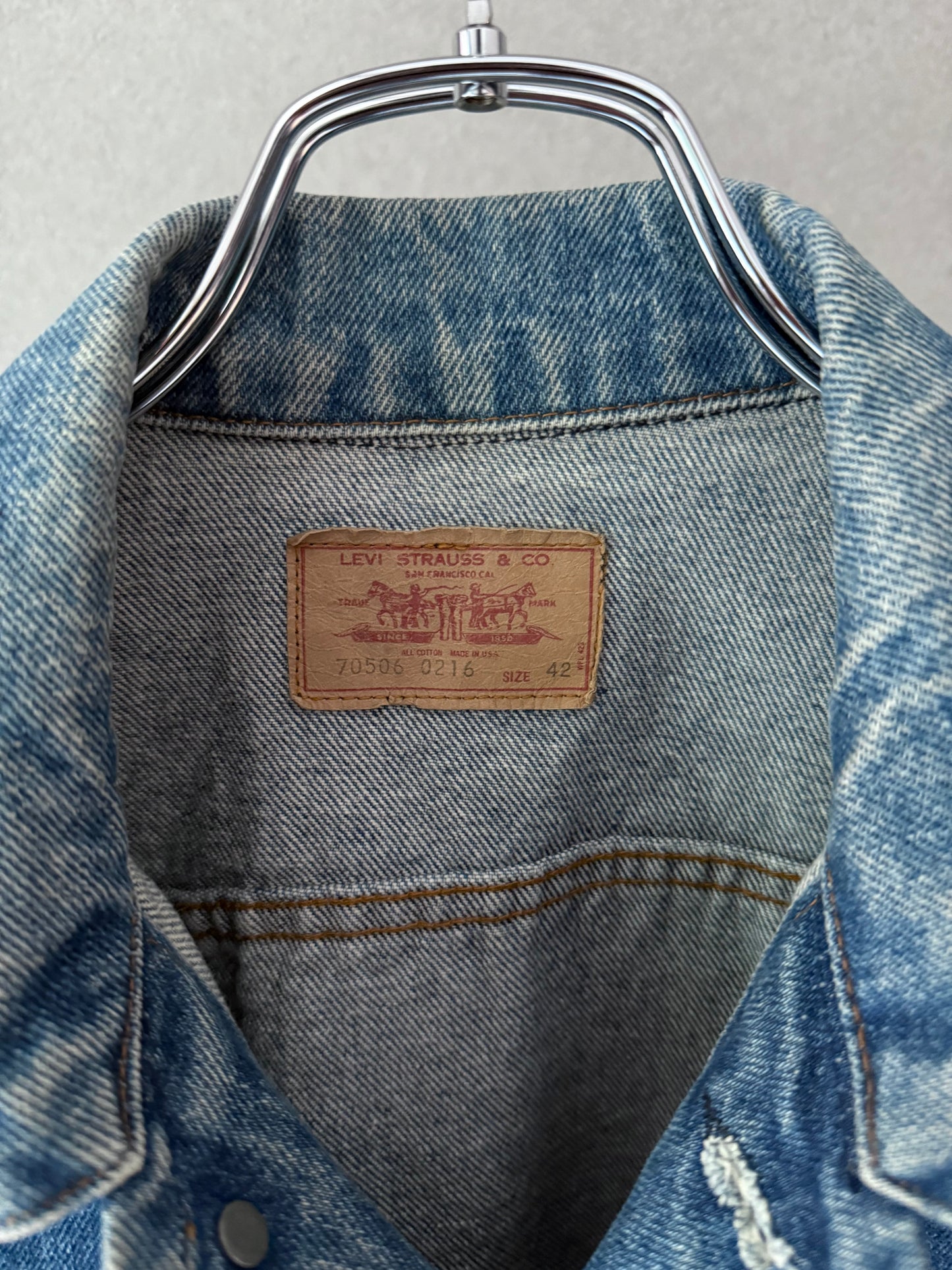 80's Levi's 70506 denim jacket "Made in USA"