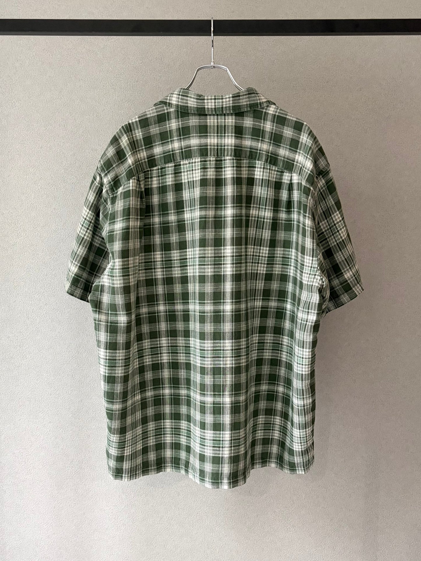 00's GAP linen × cotton open collar shirt