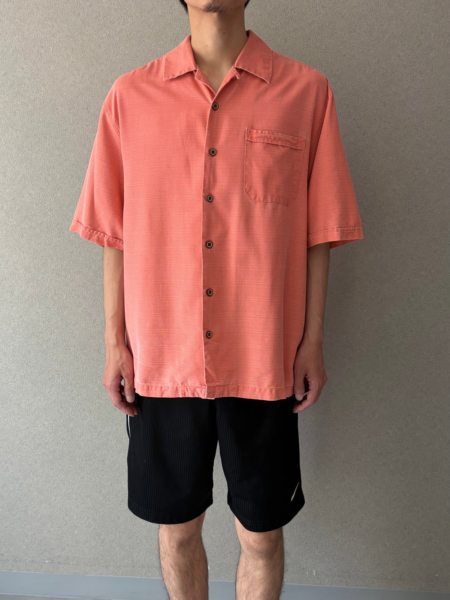 00's Jamaica Jaxx silk open collar shirt