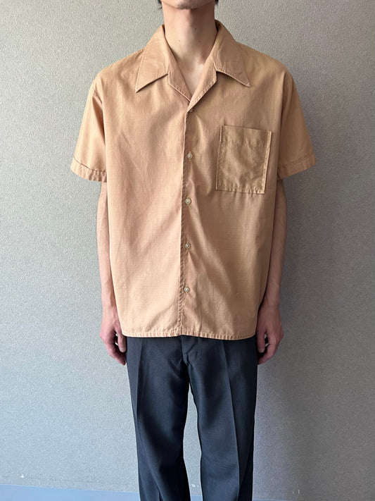 70's M.Feustel K.G. open collar shirt