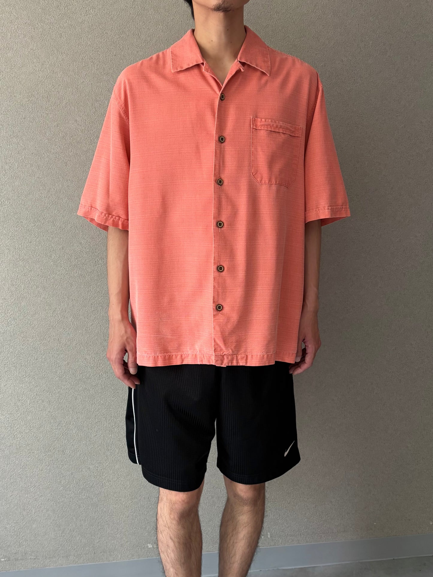 00's Jamaica Jaxx silk open collar shirt