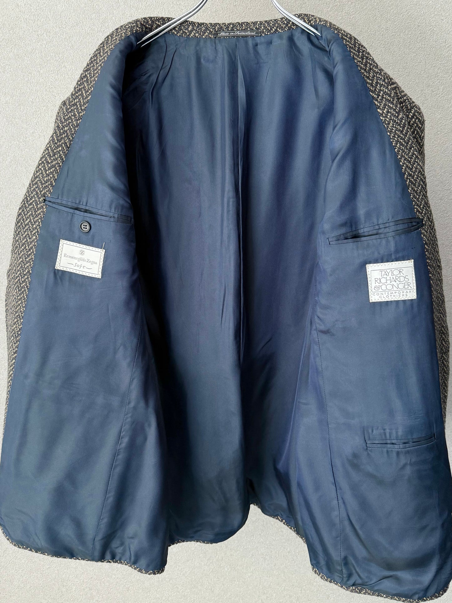 90's Ermeneglido Zegna silk tailored jacket