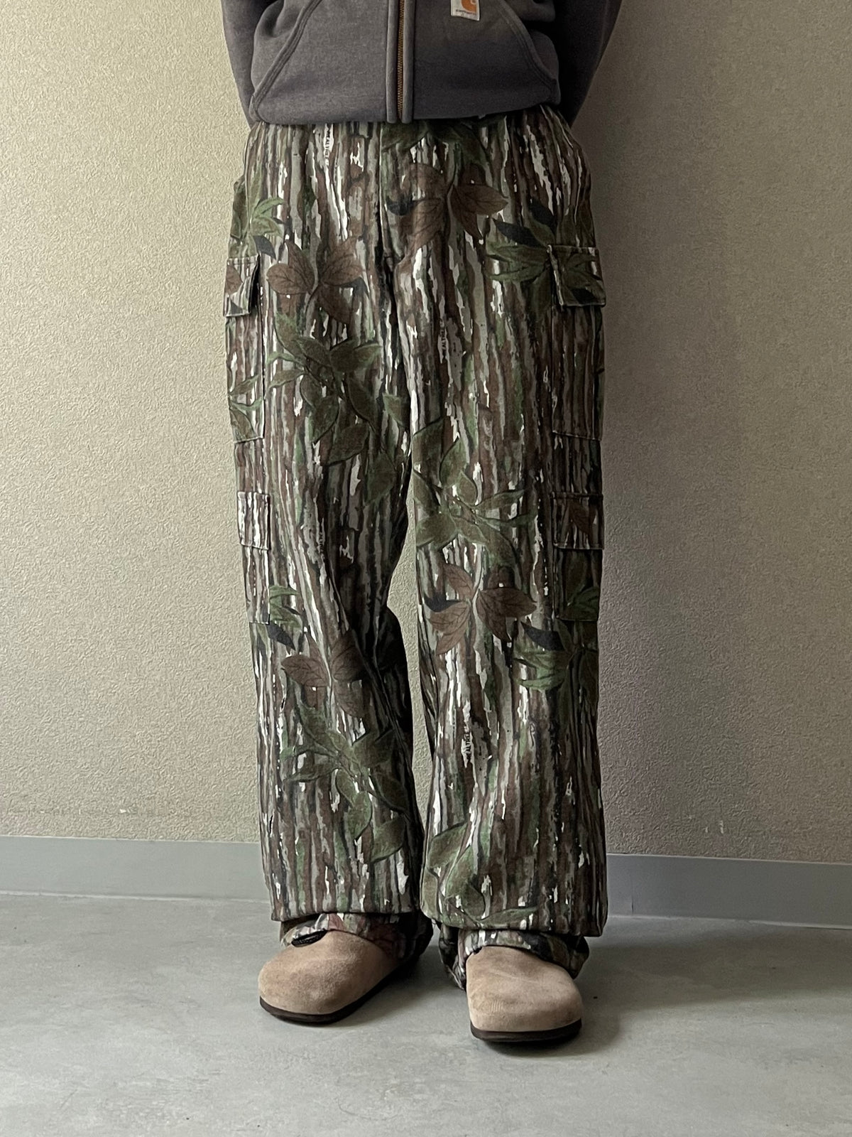 90's RED HEAD flannel cargo pants "Made in USA"