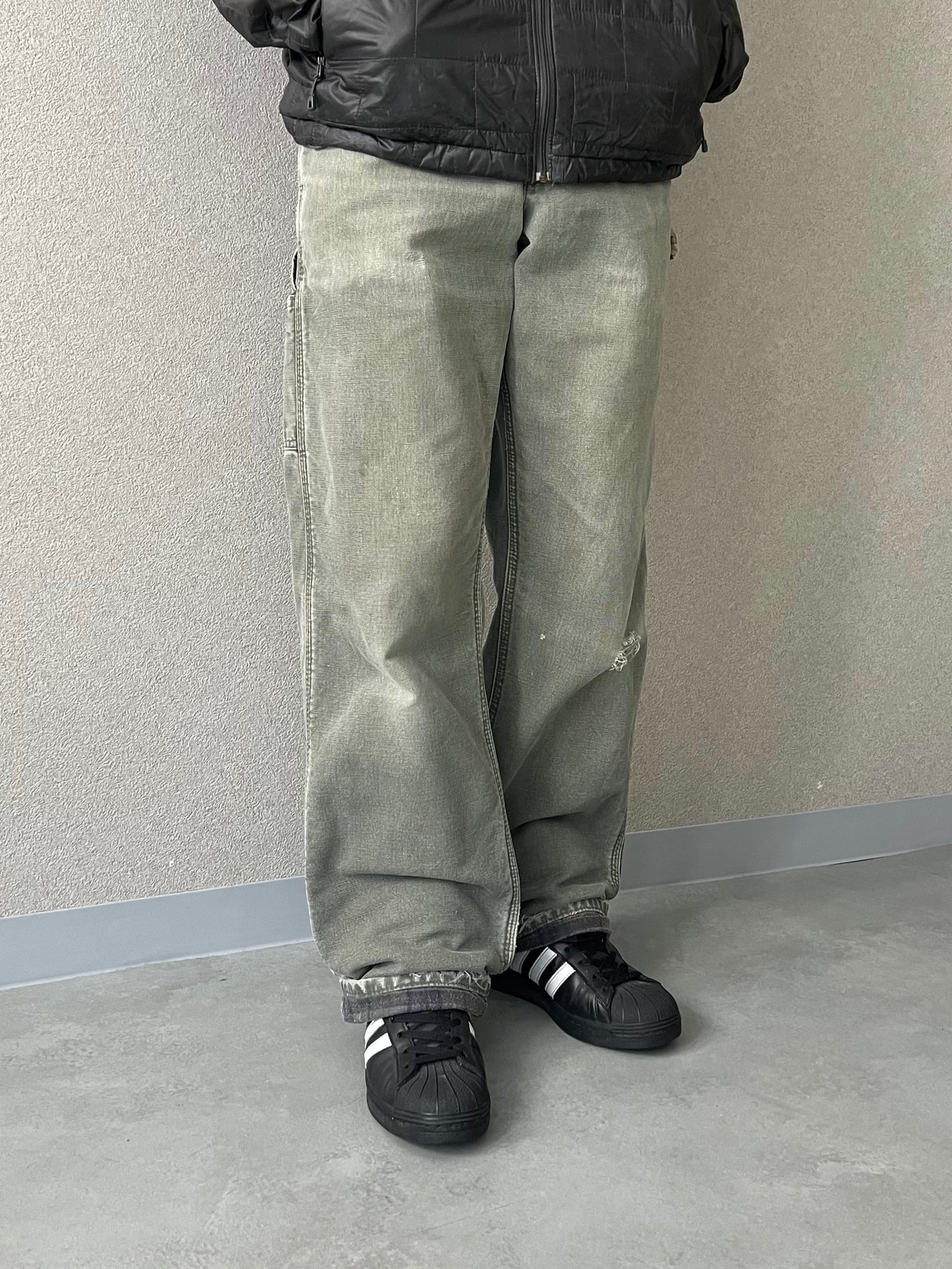 00's carhartt flannel lining painter pants