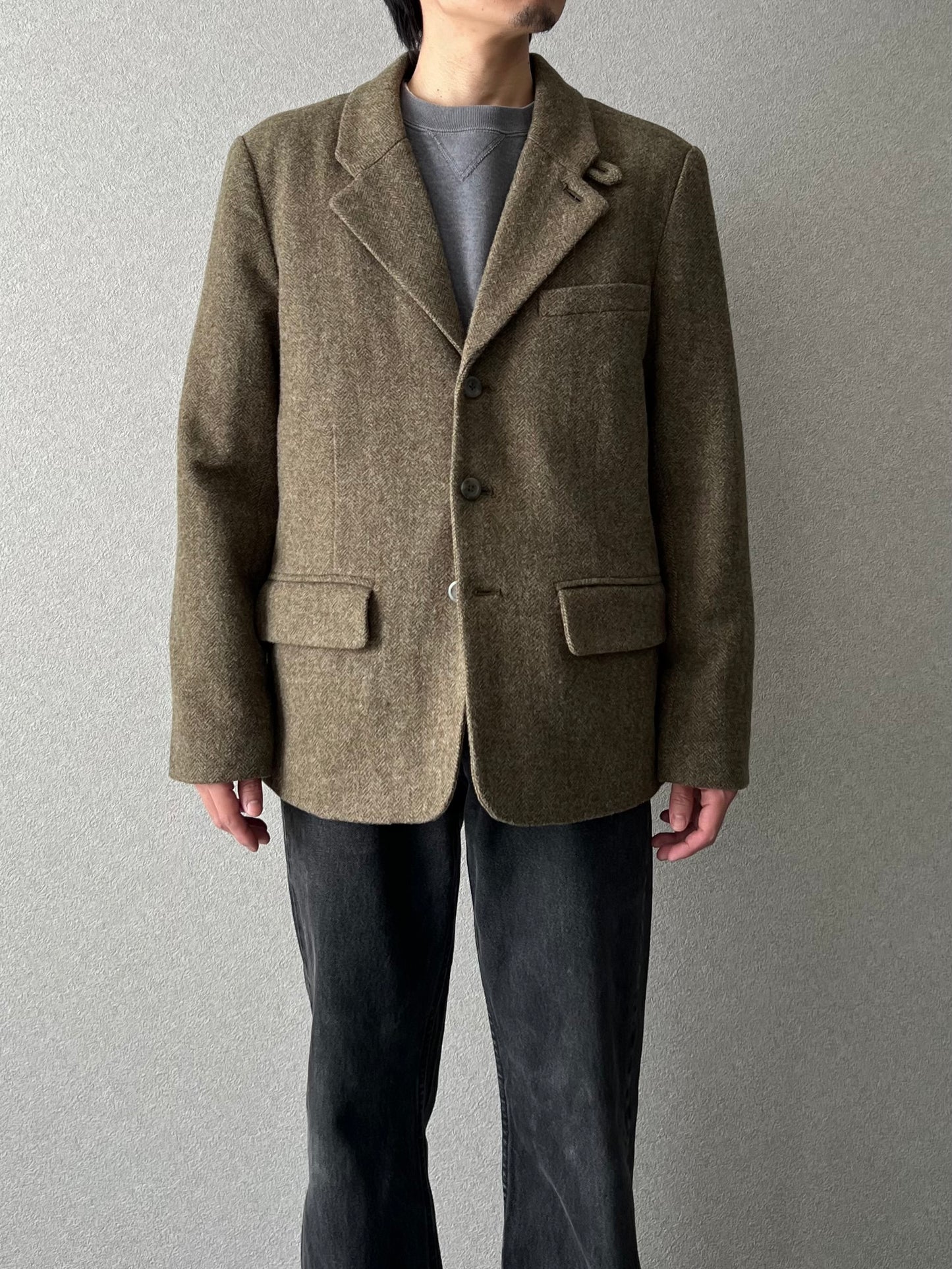 00's L.L.Bean insulation tweed jacket