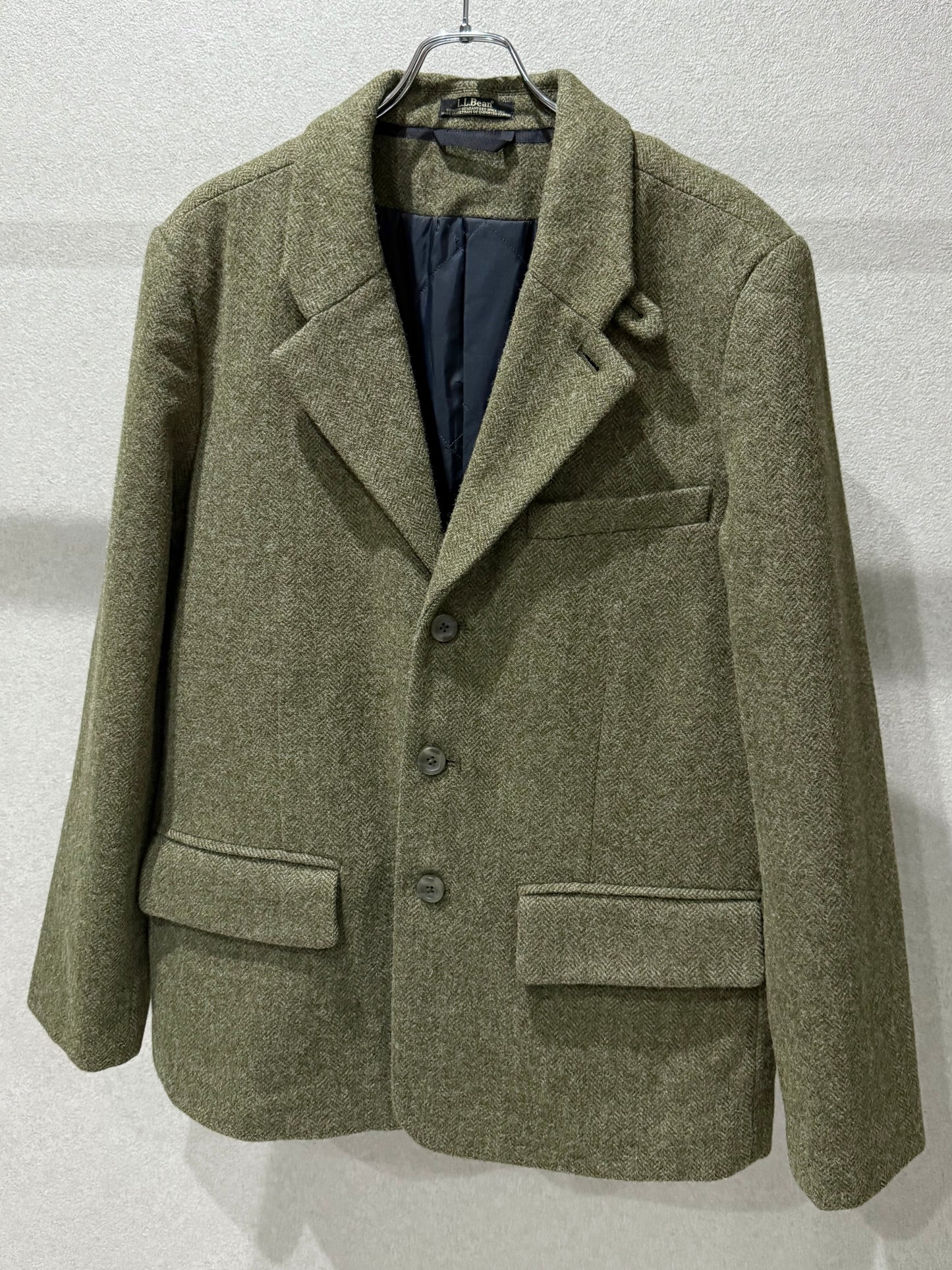 00's L.L.Bean insulation tweed jacket