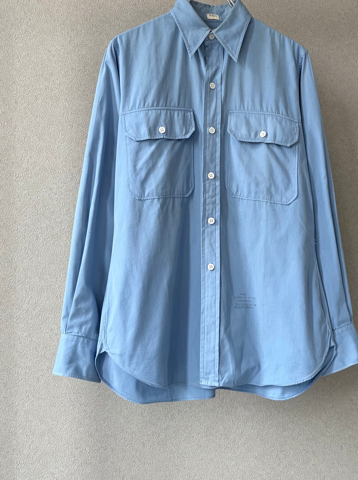 60's VINTAGE work shirt "Made in USA"