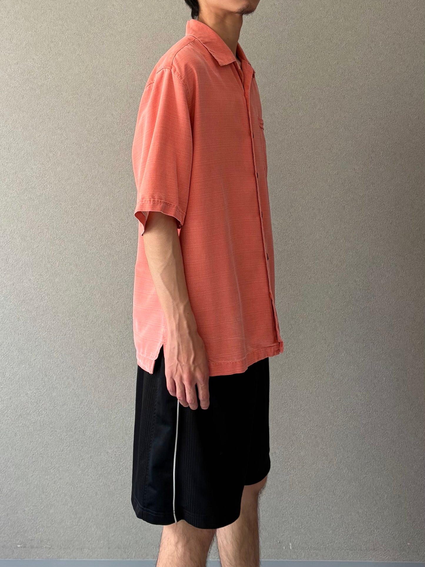 00's Jamaica Jaxx silk open collar shirt