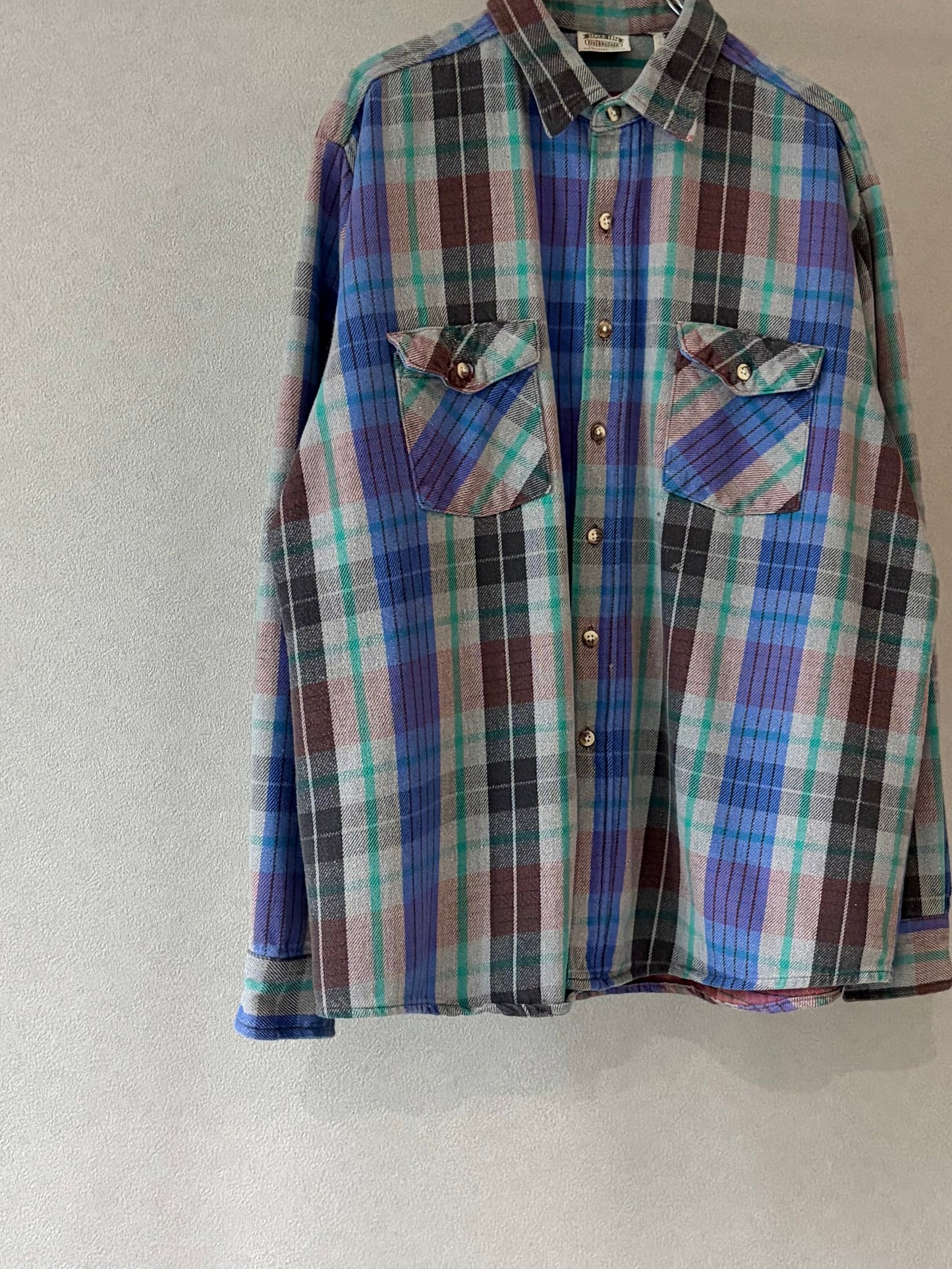 90's FIVE BROTHER flannel shirt