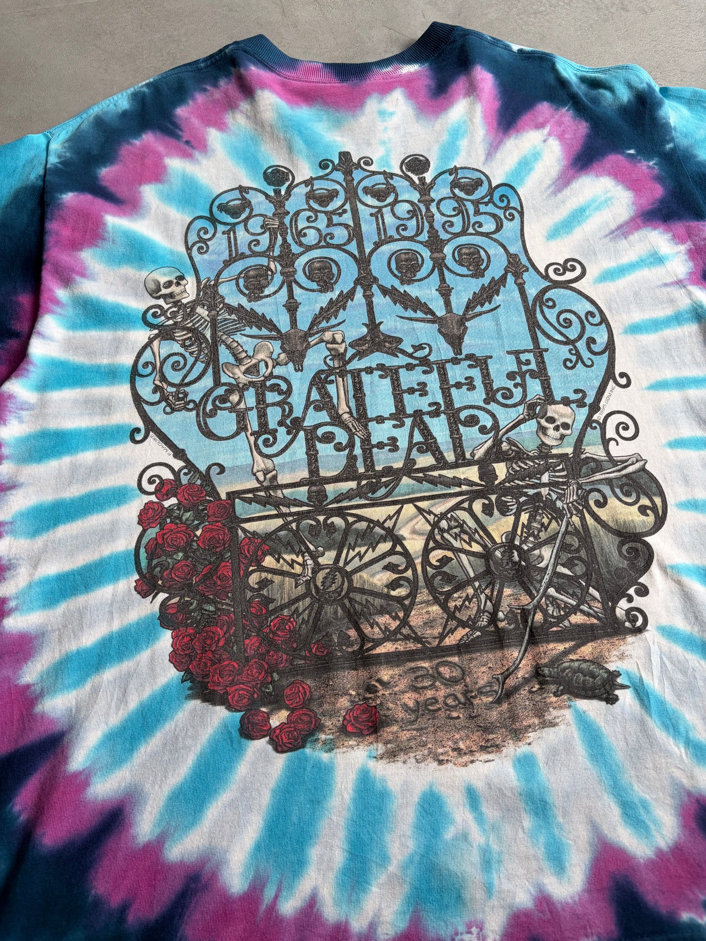 90's Grateful Dead LIQUID BLUE t-shirt