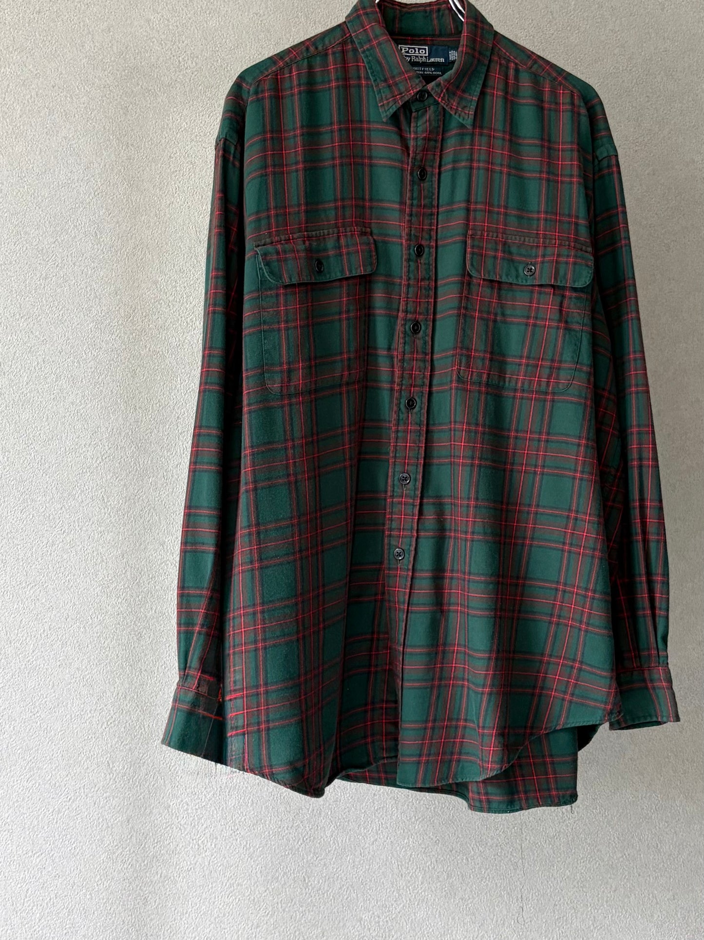90's Polo Ralph Lauren cotton×wool shirt "WHITFEILD"
