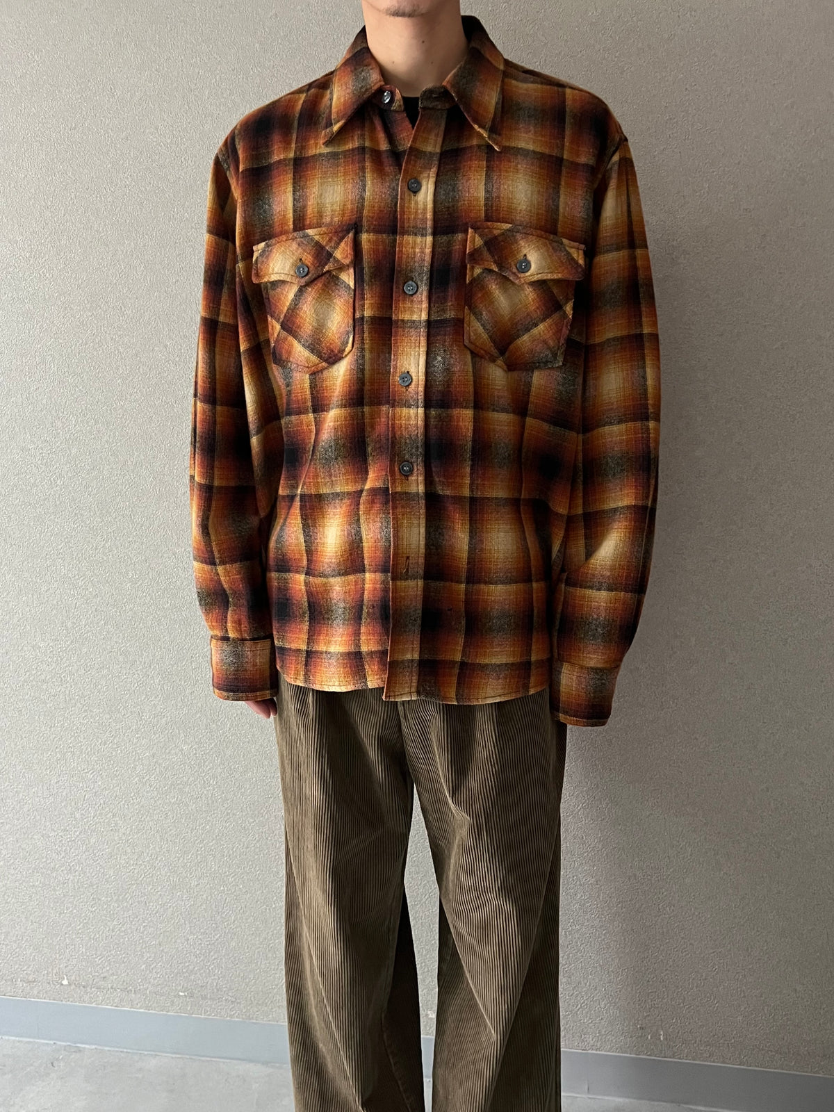 70's WOODLAND wool shirt