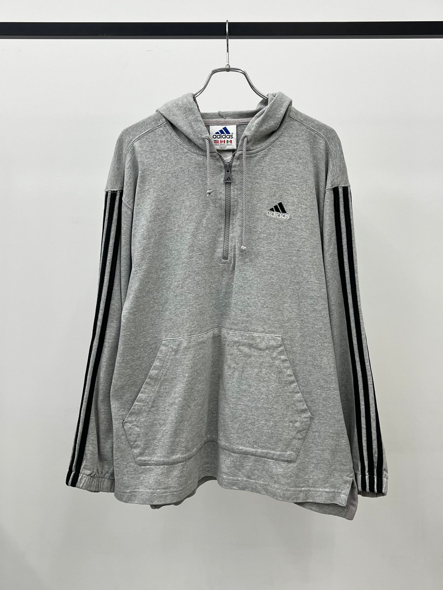 90's adidas half zip hoodie