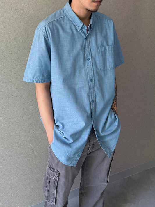 00's patagonia S/S chambray shirt