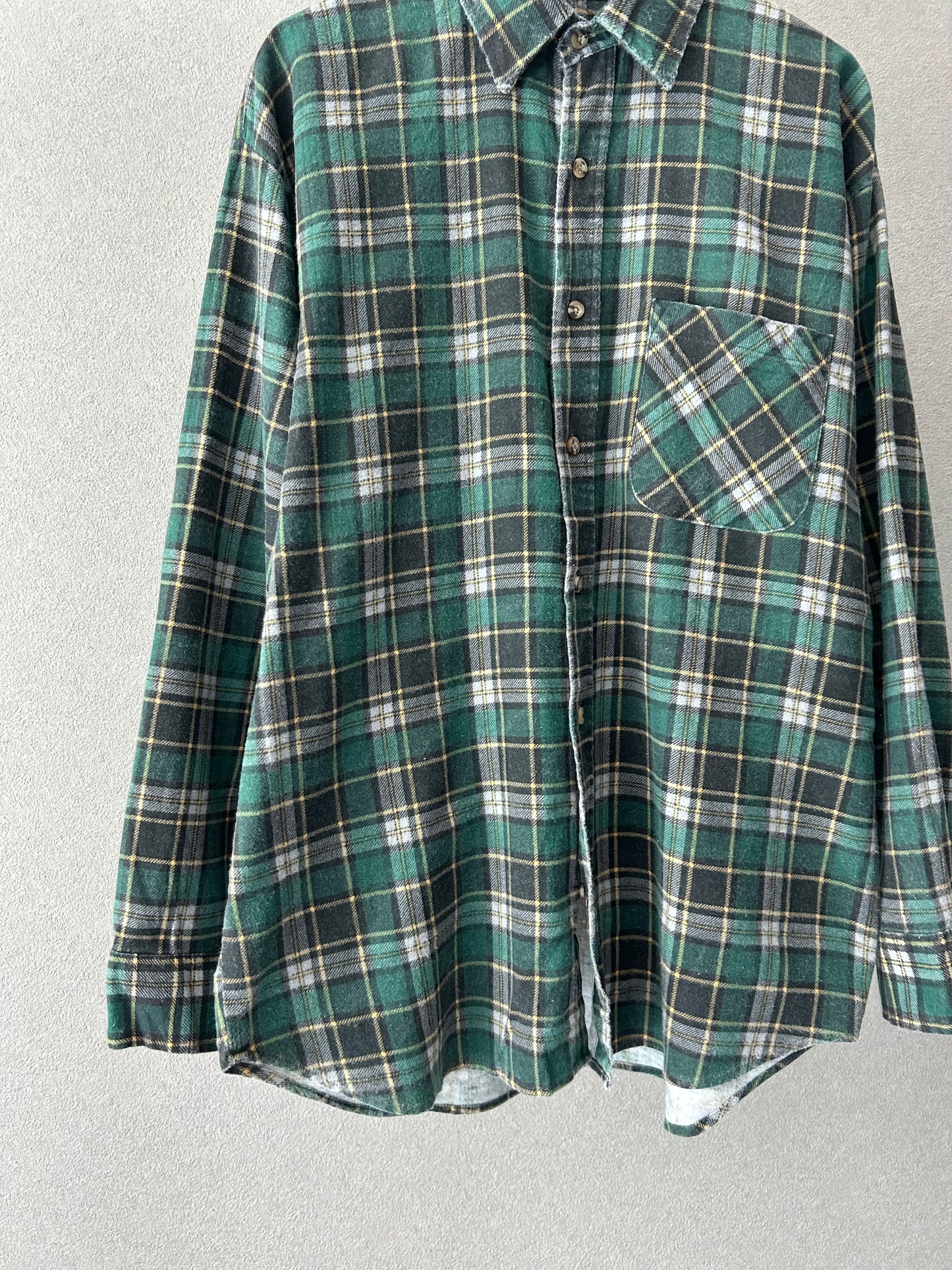 90's PURITAN printed flannel shirt