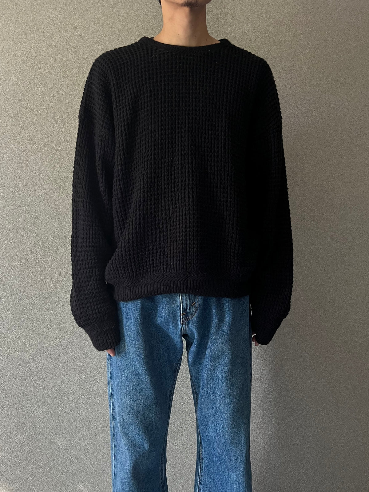 80's〜 DAVID TAYLOR acrylic knit sweater "Made in USA"