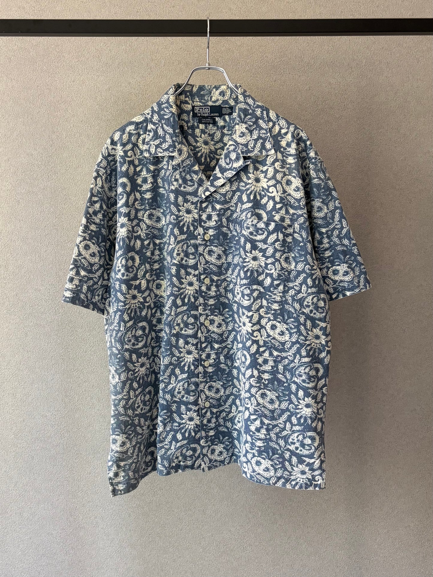 90's Polo Ralph Lauren open collar shirt "CALDWELL"