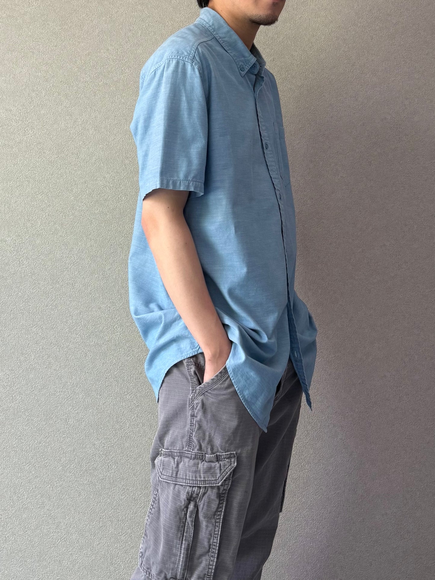 00's patagonia S/S chambray shirt