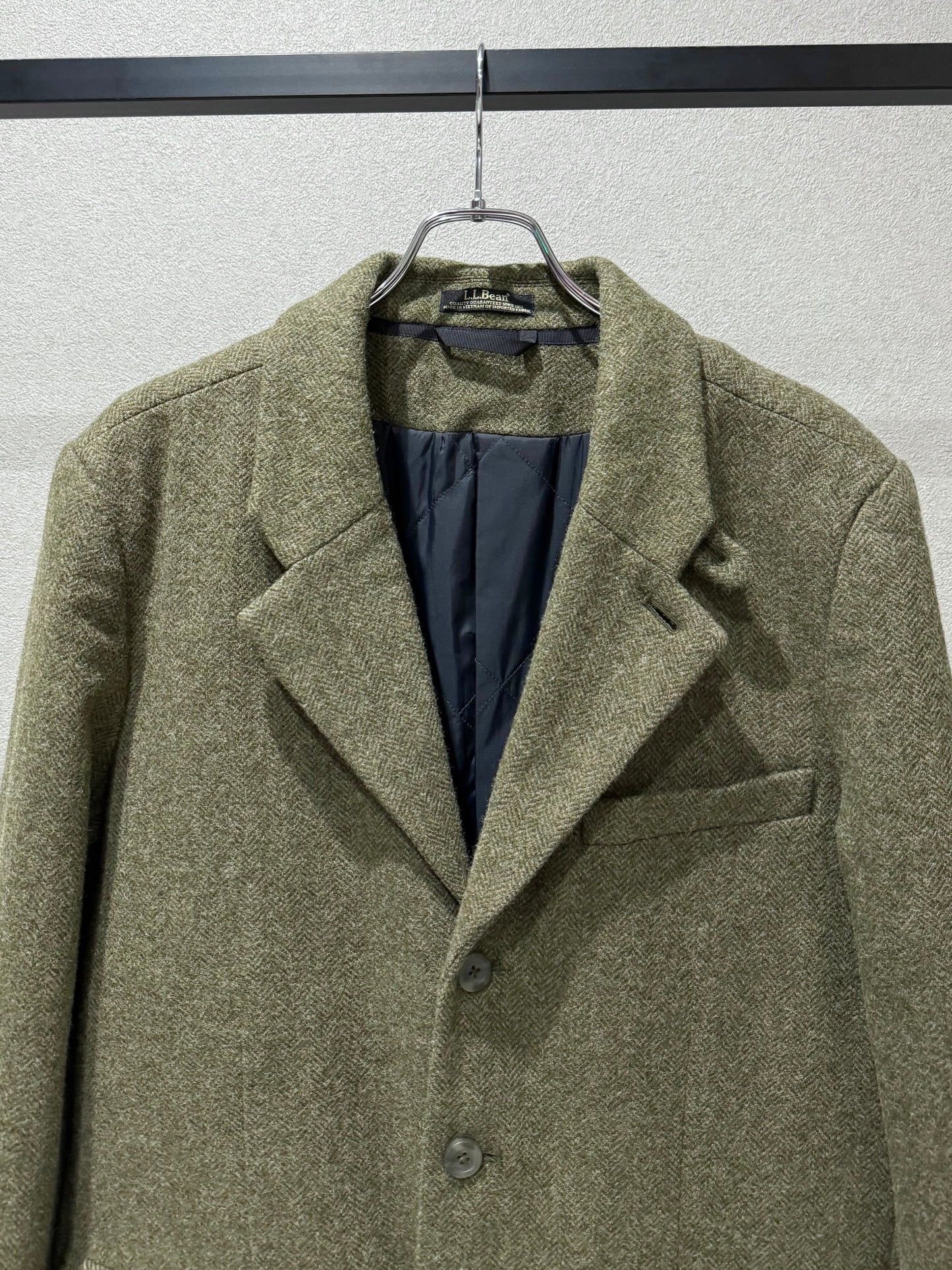 00's L.L.Bean insulation tweed jacket