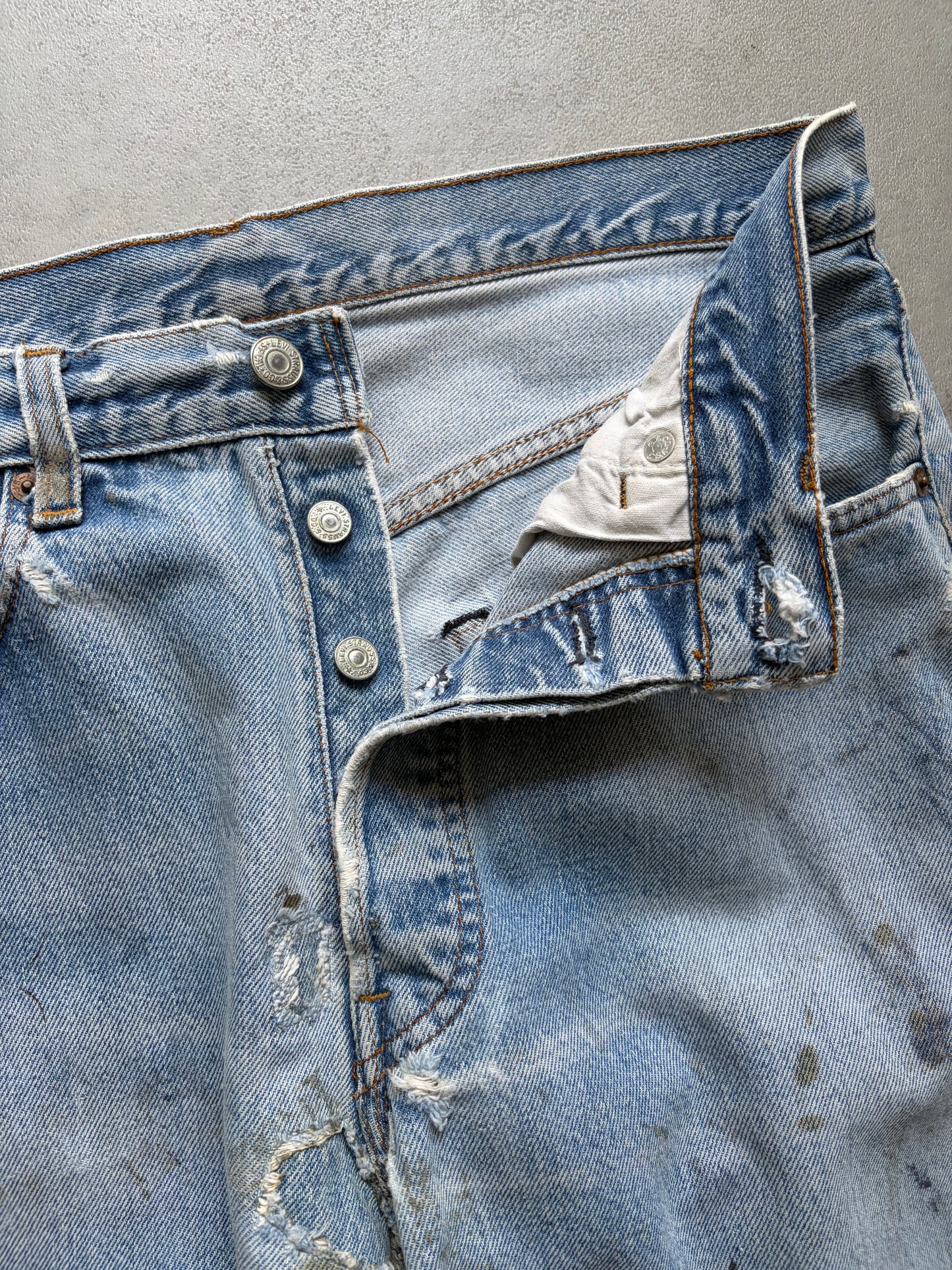 80's Levi's 501 denim pants "RED LINE”