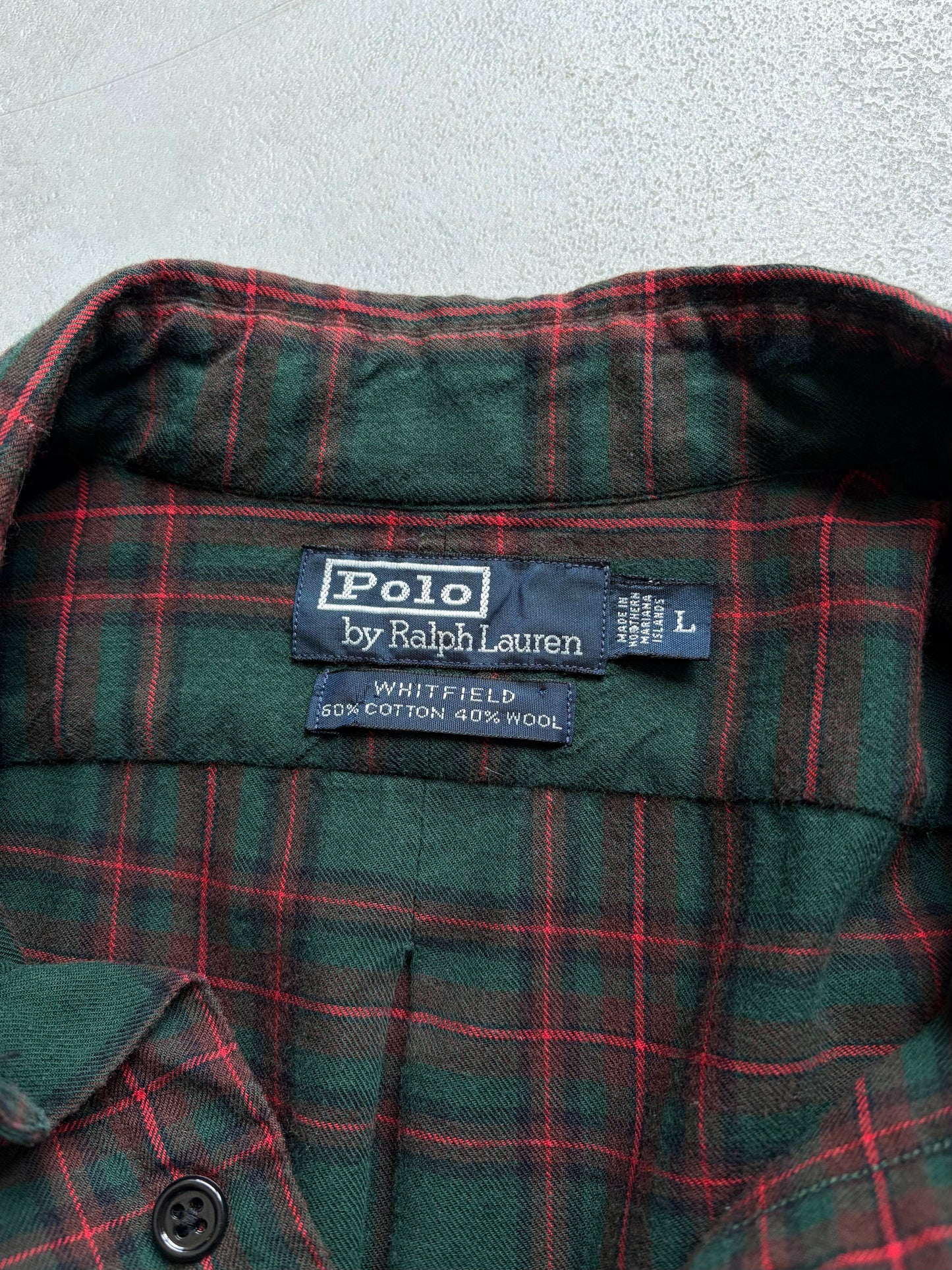 90's Polo Ralph Lauren cotton×wool shirt "WHITFEILD"