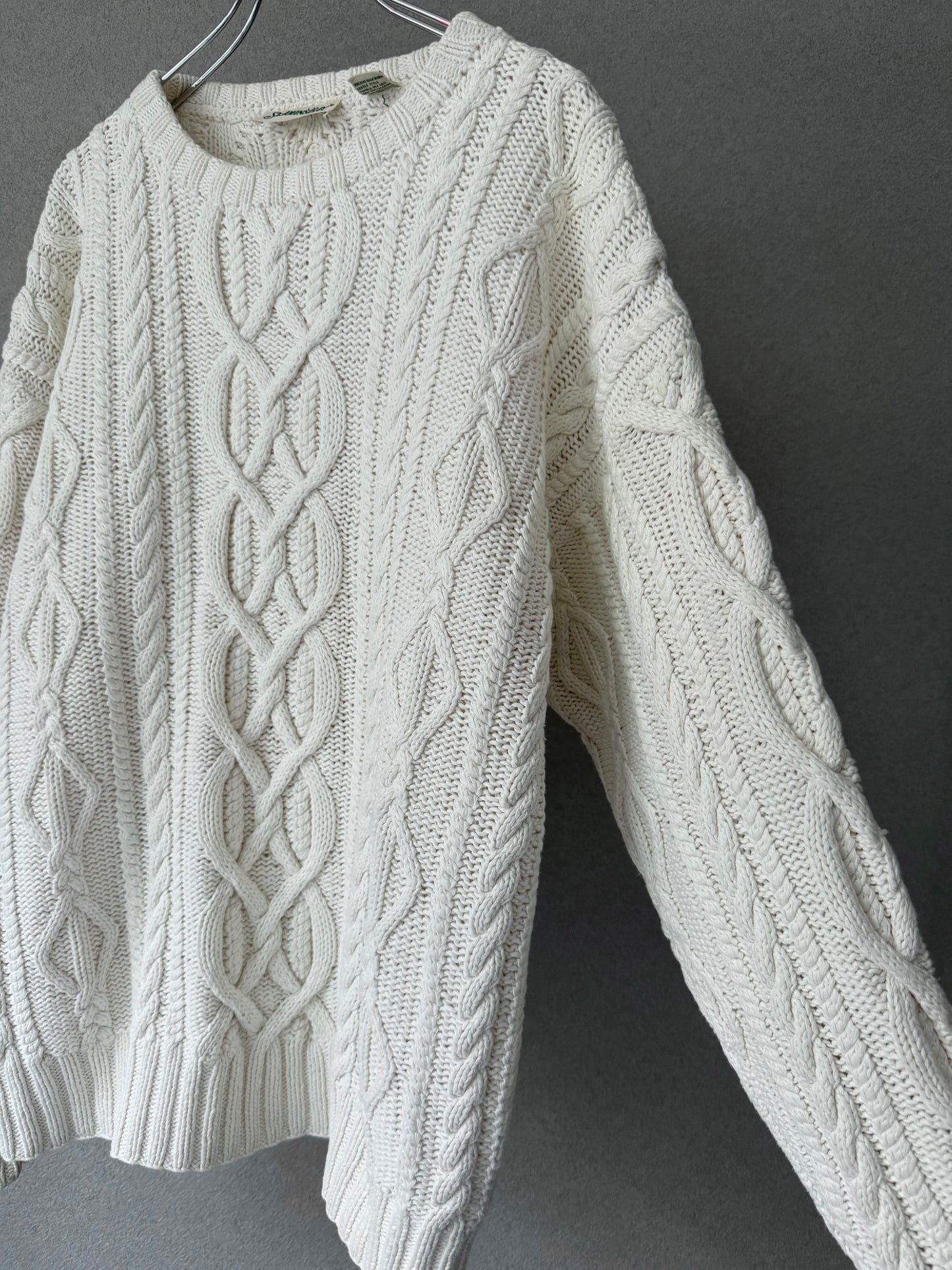 90's ST.JOHN'S BAY ramie×cotton knit sweater